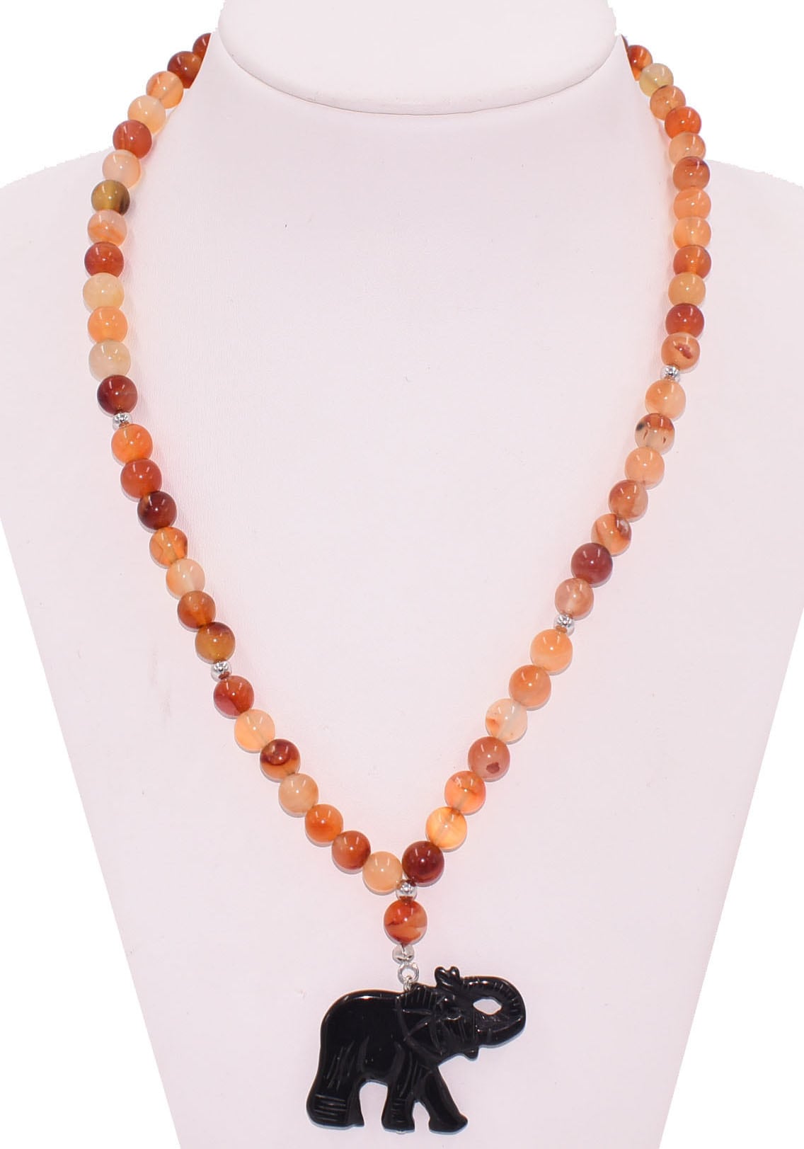 Firetti Kette mit Anhänger »Schmuck Geschenk Halsschmuck Halskette Steinkette Karneol«, Made in Germany - mit Karneol
