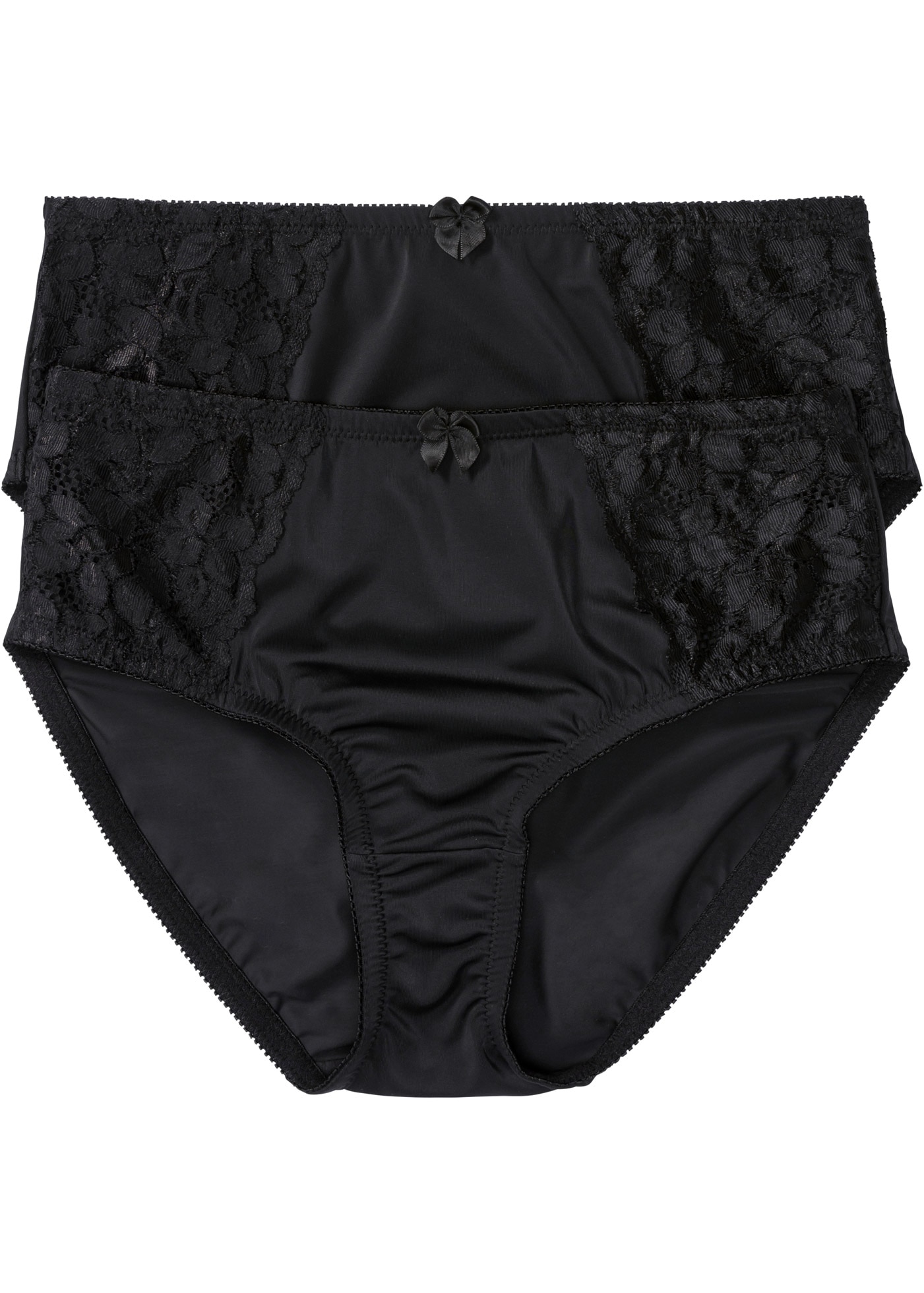 bonprix Maxislip "Maxislip mit zarter Spitze (2er Pack)" Packung, 2, 2 Stk. günstig online kaufen