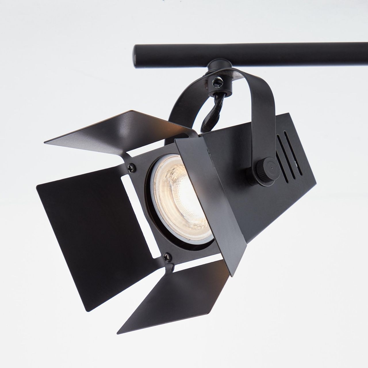 Brilliant Deckenstrahler »Movie«, 2 flammig, Leuchtmittel GU10 | LED wechselbar, LED Spotrohr 2flg schwarz matt