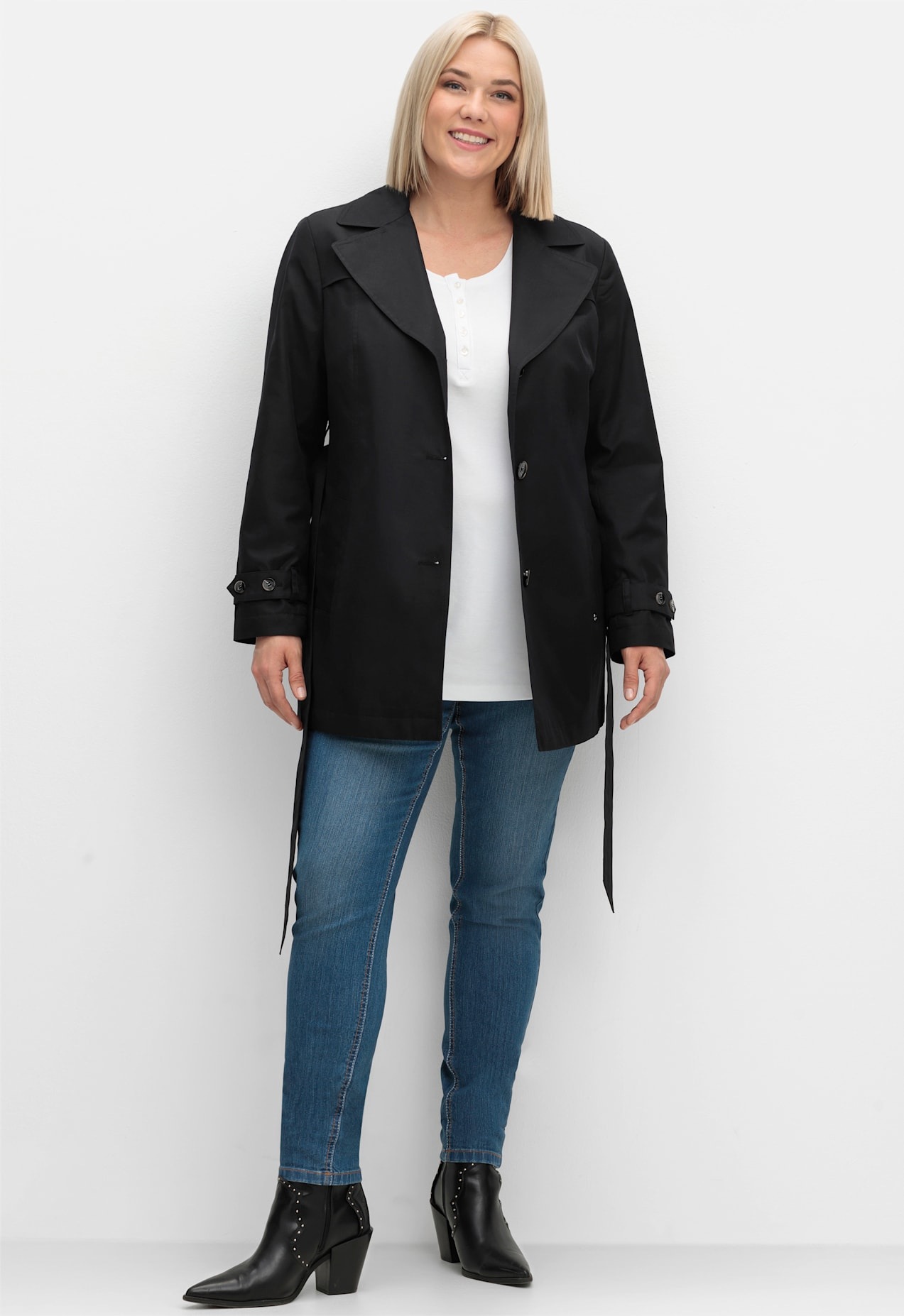 Sheego Outdoorjacke ohne Kapuze günstig online kaufen