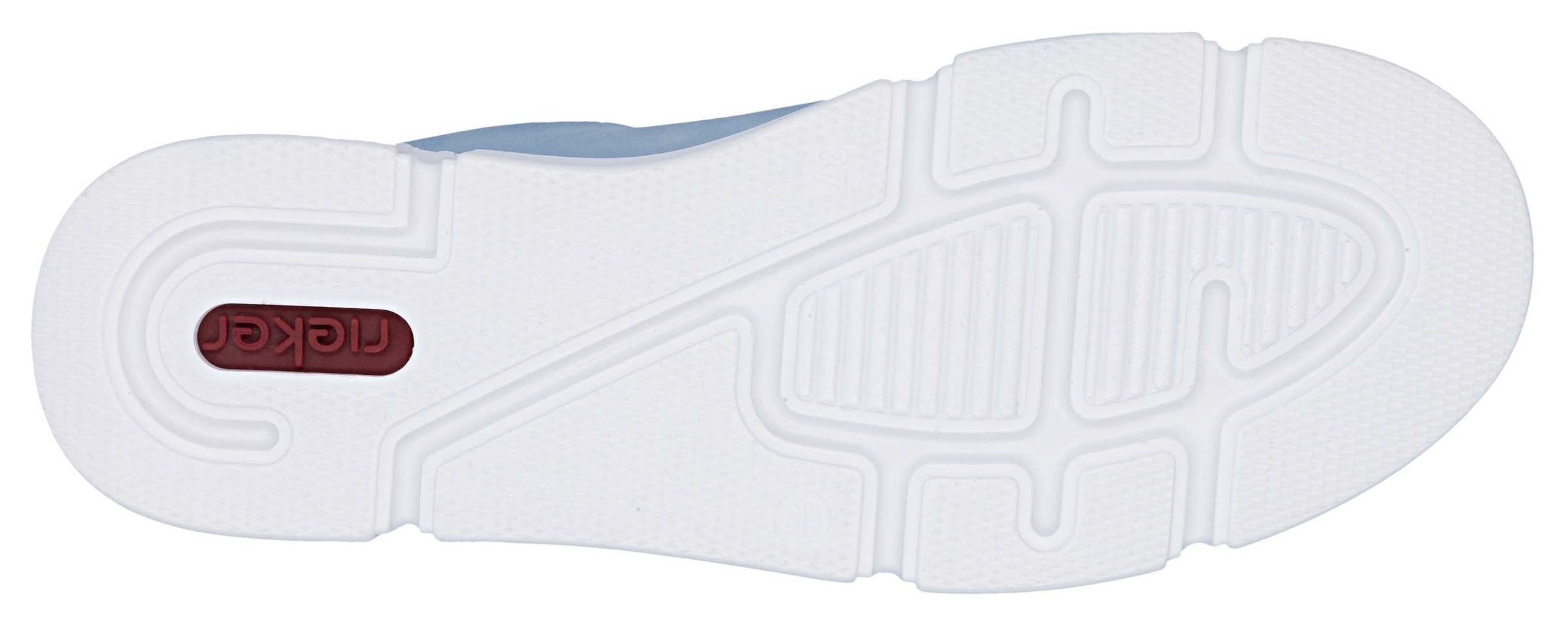 Rieker Slip-On Sneaker  mit Reißverschluss außen, Freizeitschuh, Halbschuh, Schlupfschuh