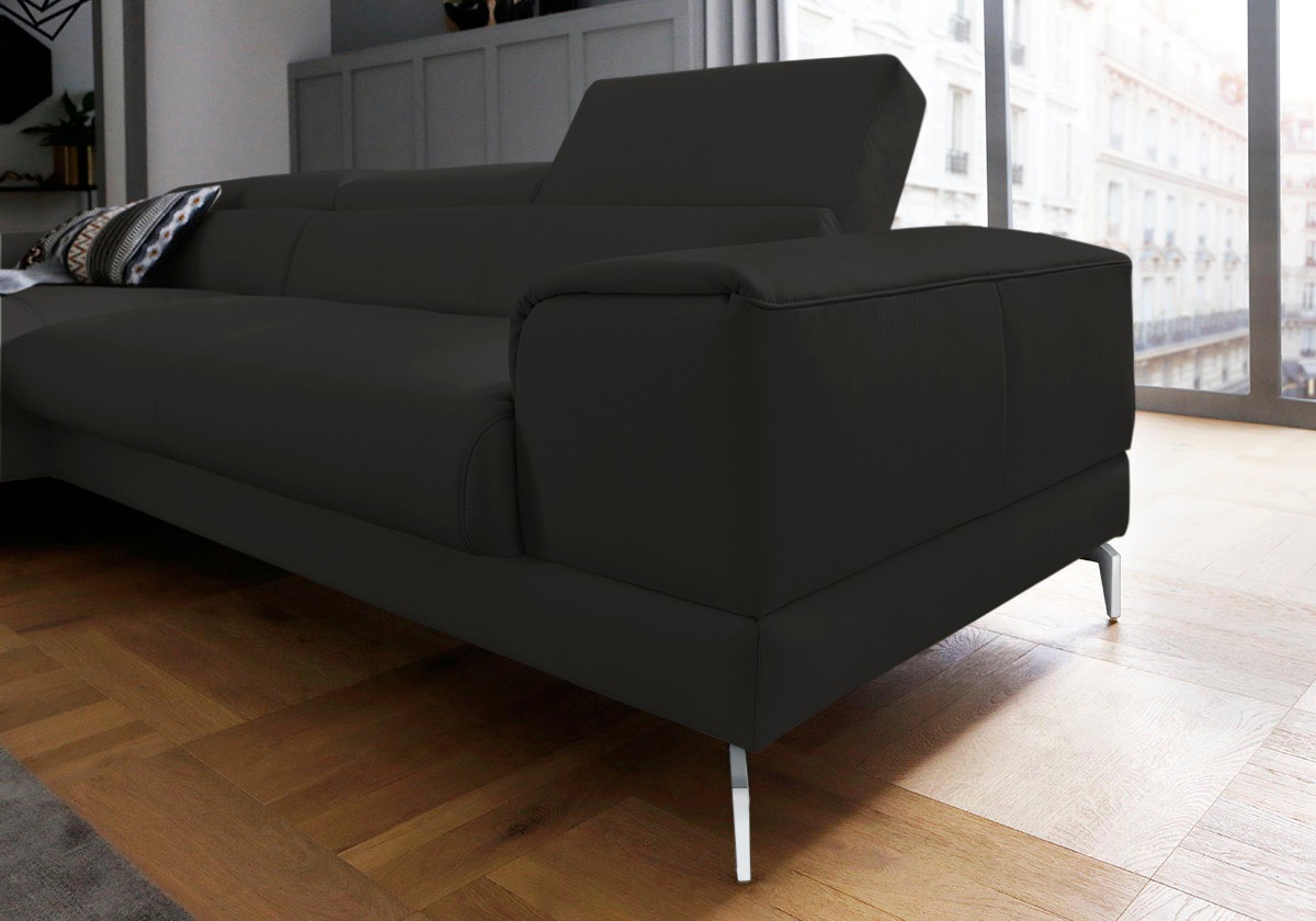 Thumbnail - W.SCHILLIG Ecksofa "piedroo, Designsofa mit tollem Sitzkomfort, bequem und elegant, L-Form", Kopfteilverstellung, wahlwe...