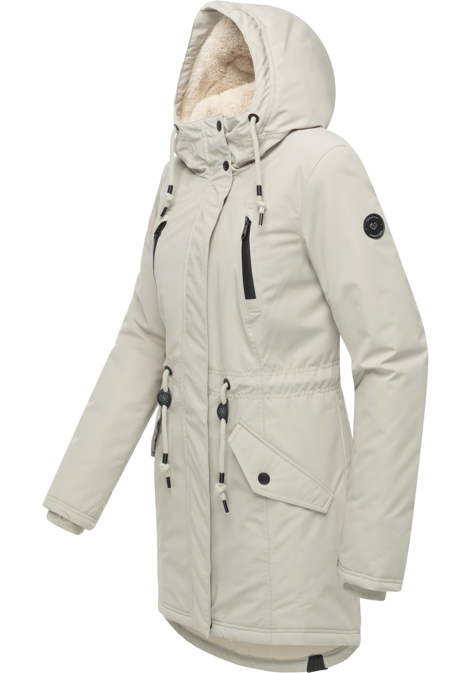 Ragwear Wintermantel "Elsien" wasserdichter Winterparka mit Teddyfell-Futte günstig online kaufen