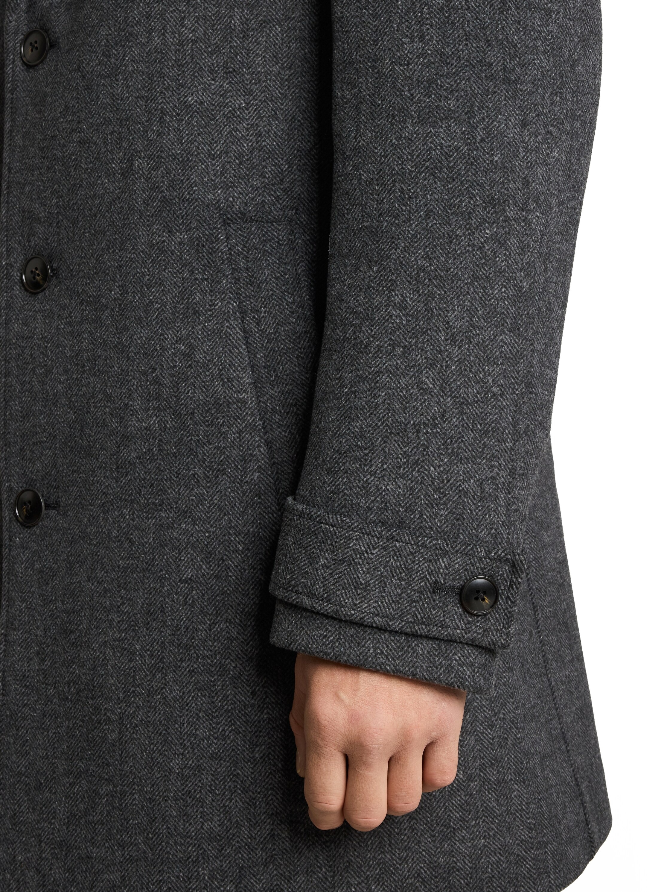 TOM TAILOR Wollmantel mit Reverskragen mit Wolle