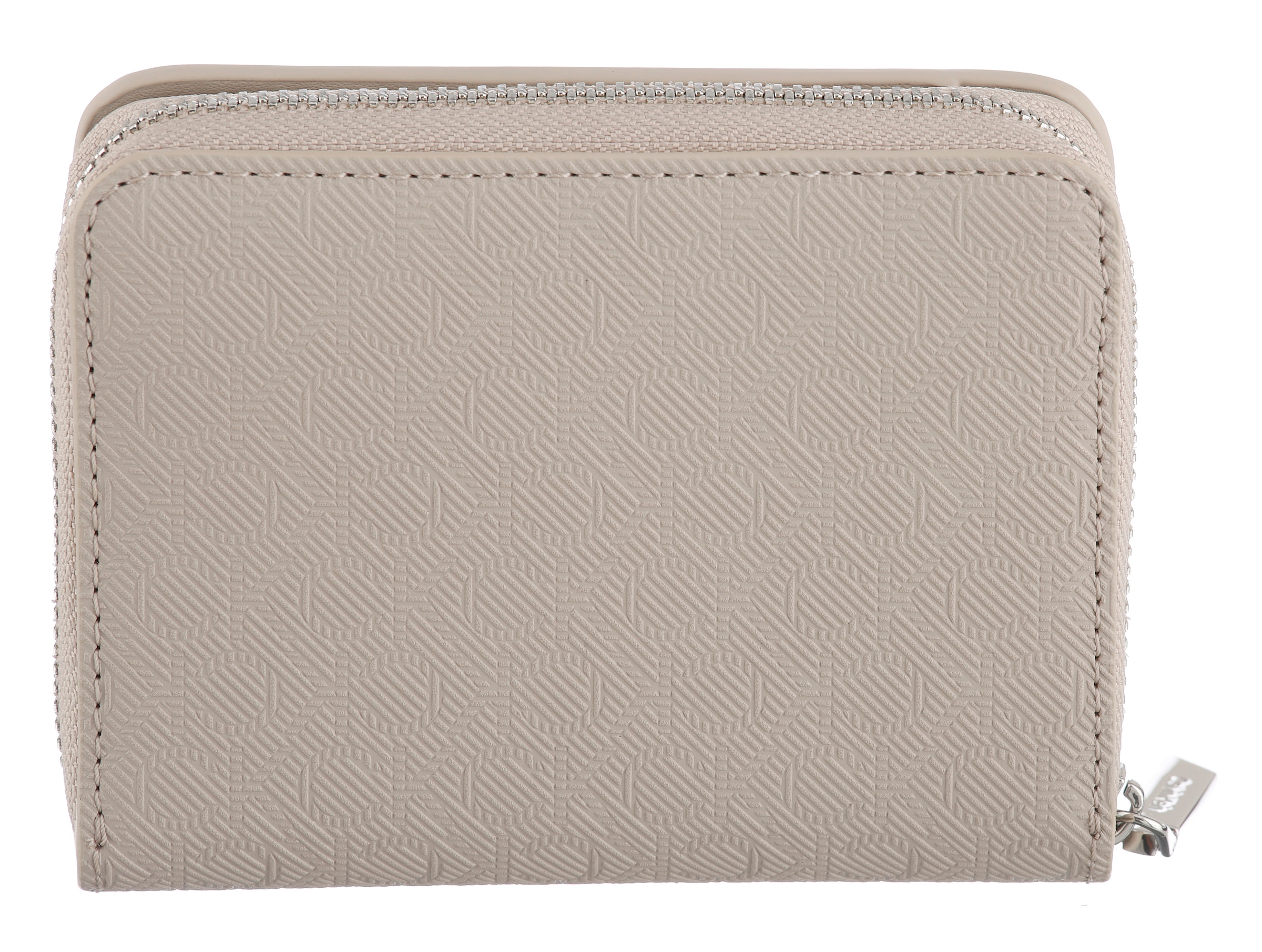 Calvin Klein Geldbörse »CK MUST AOP MD ZIP AROUND W FLAP«, Damen Geldbeutel, Portemonnaie mit Monogramm-Logomuster