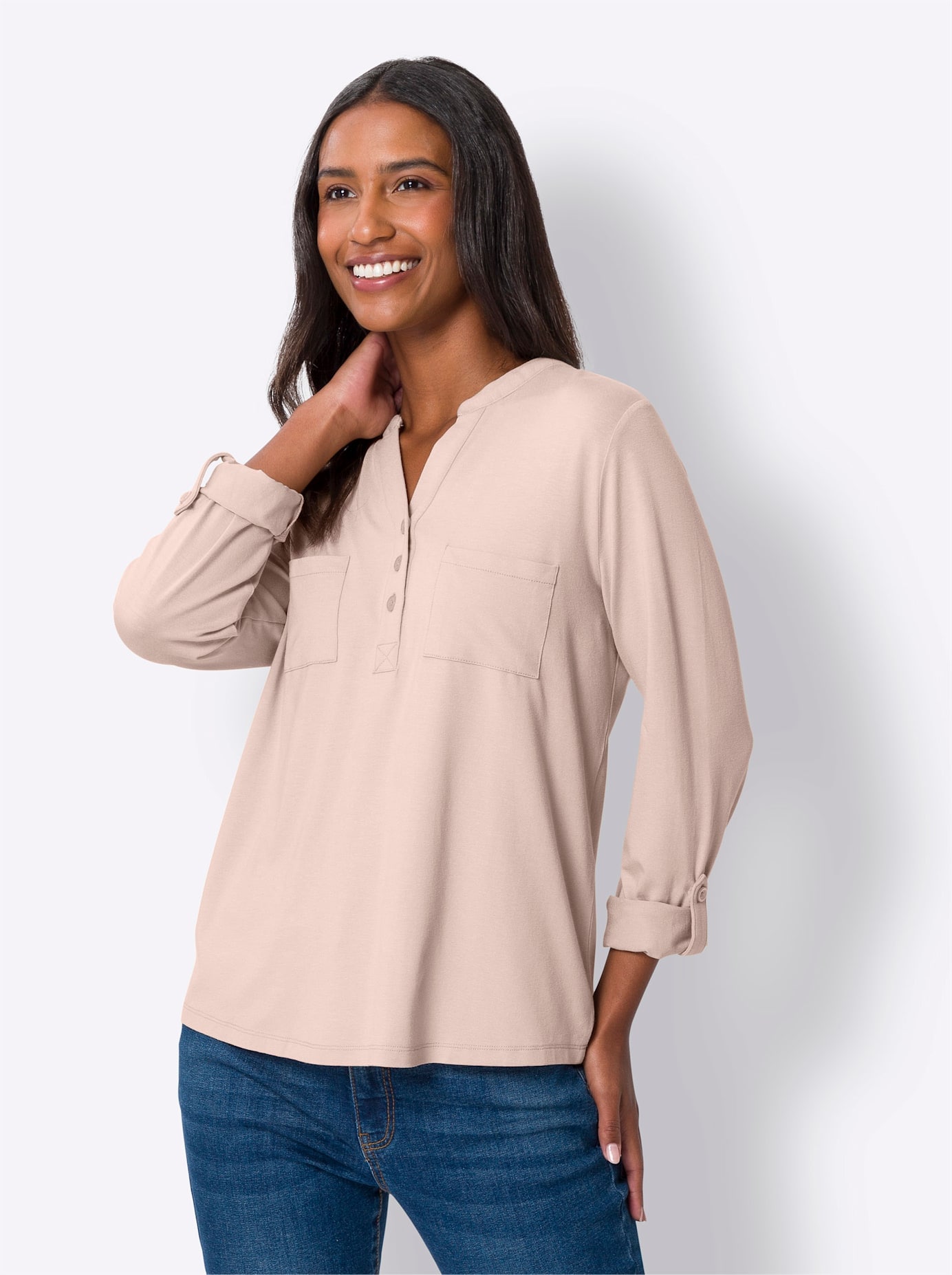 heine Langarmshirt "Shirtbluse", (1 tlg.) günstig online kaufen