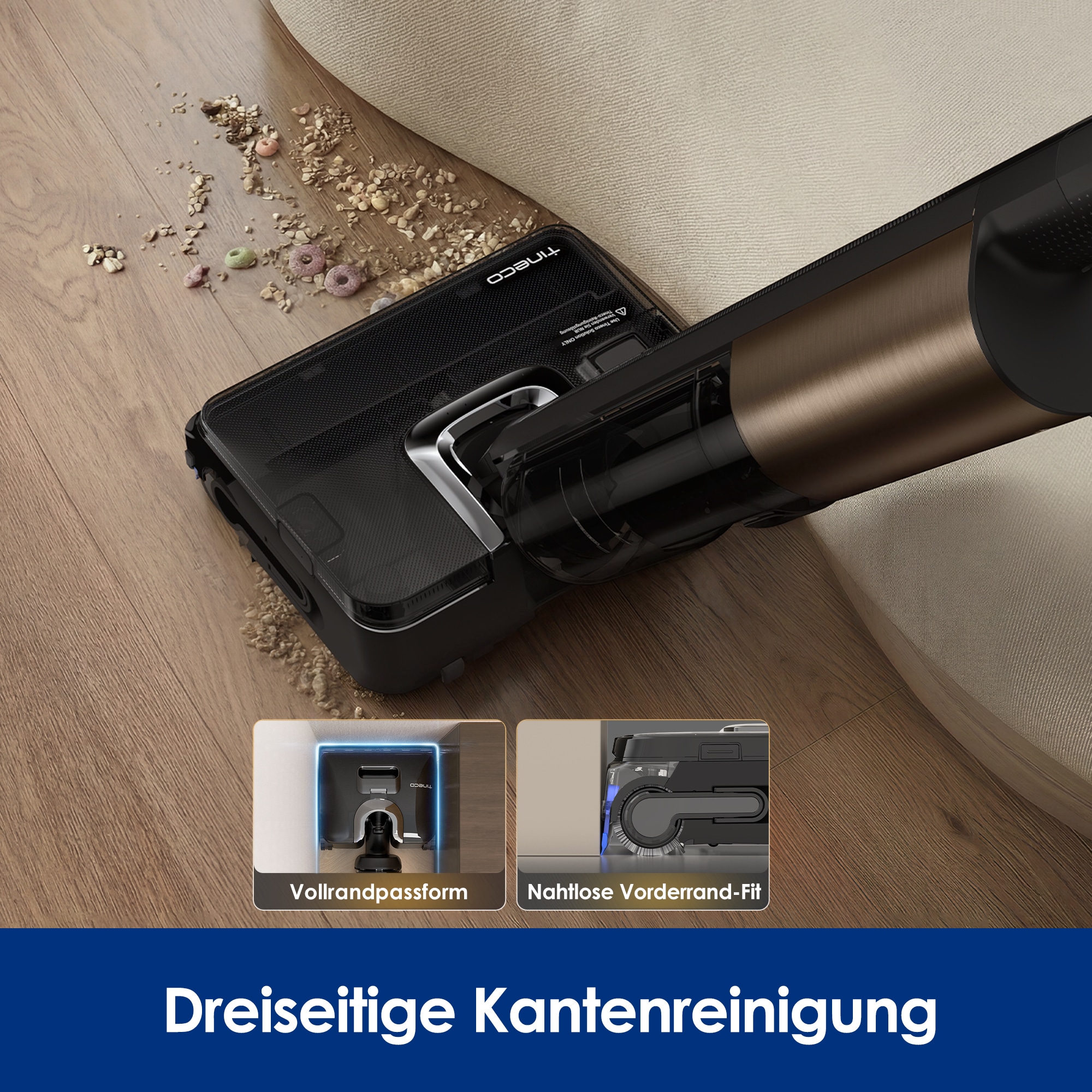 Tineco Nass-Trocken-Sauger »FLOOR ONE S7 Fold Elite« 85° Grad Heißluft-Trocknung, 70 Minuten Laufzeit, Knickgelenk