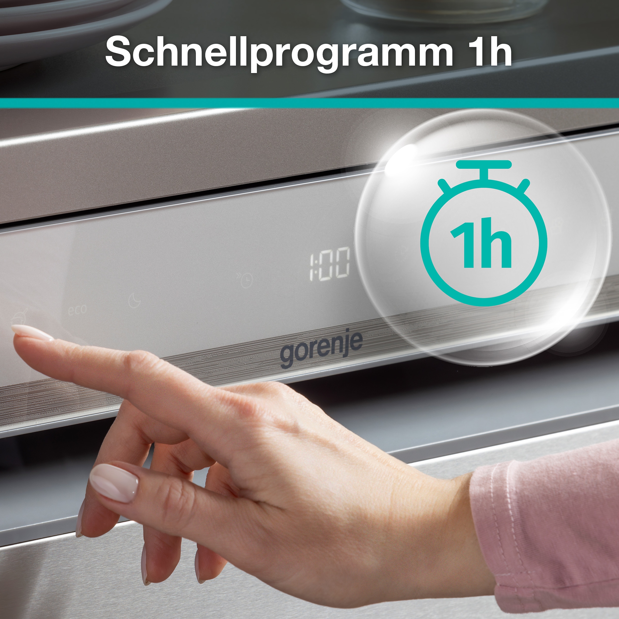 GORENJE teilintegrierbarer Geschirrspüler »GI673C90X« 9,4 l 16 Maßgedecke TotalDry - auto. Türöffnung