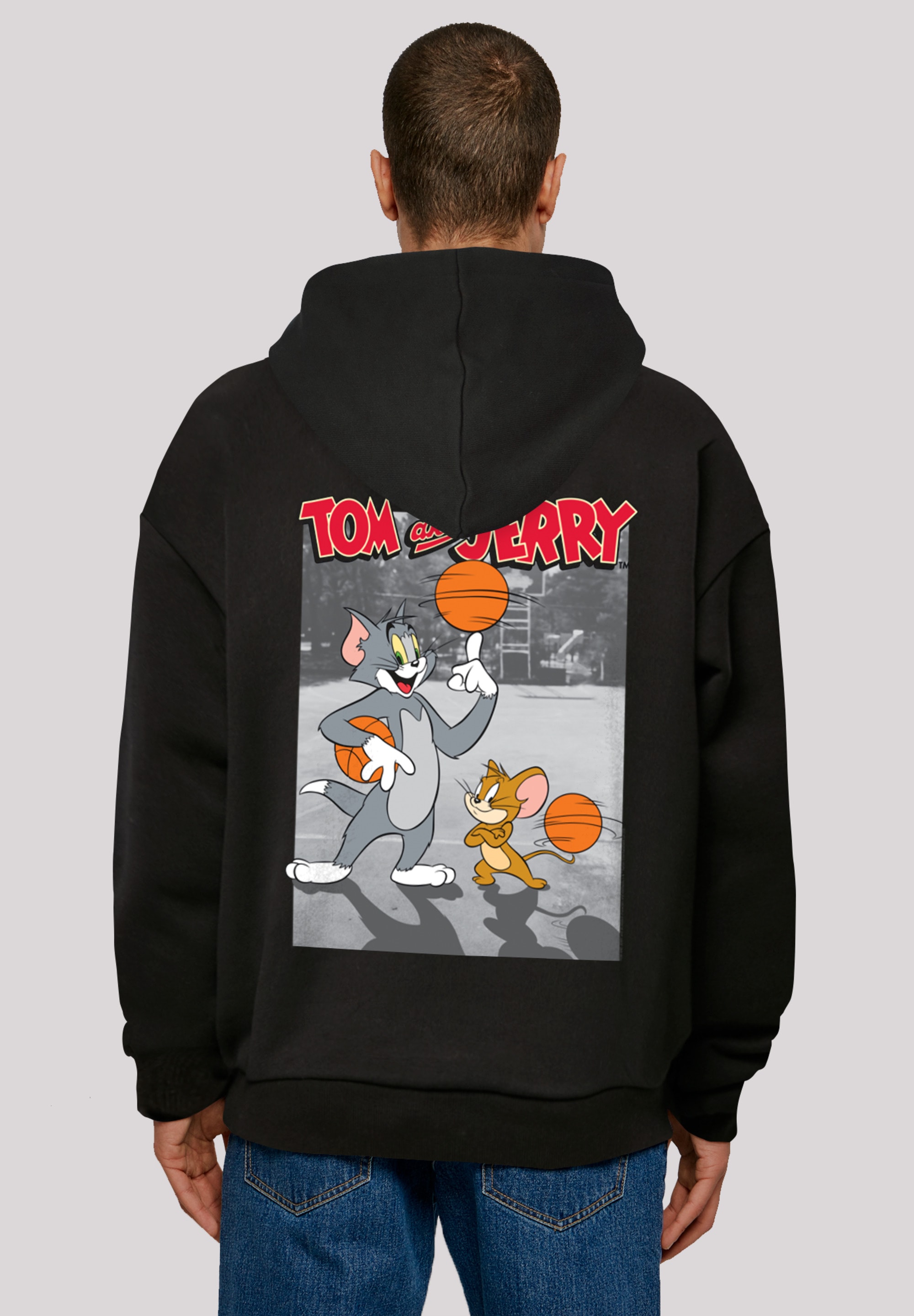 F4NT4STIC Kapuzenpullover »Tom and Jerry TV Serie Basketball Buddies«, Herren,Premium Merch,Oversize,Kapuzenpullover,Bedruckt