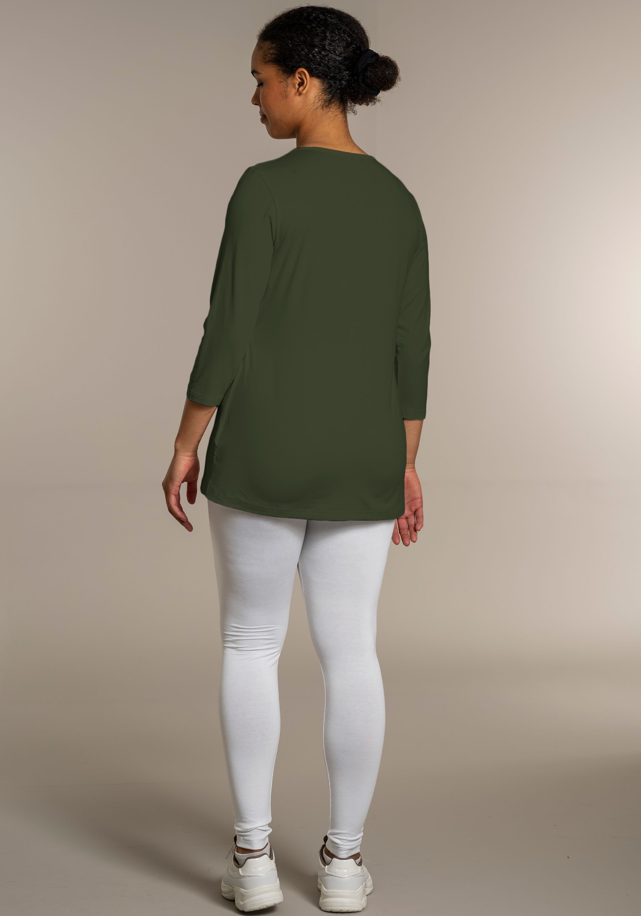SANDGAARD 3/4-Arm-Shirt, mit 3/4-Ärmeln