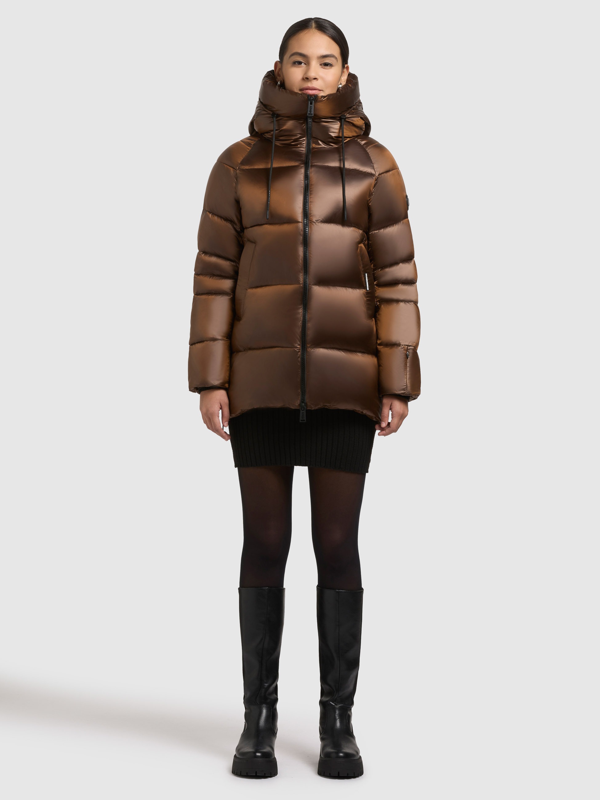 khujo Steppjacke »CARA« mit Kapuze