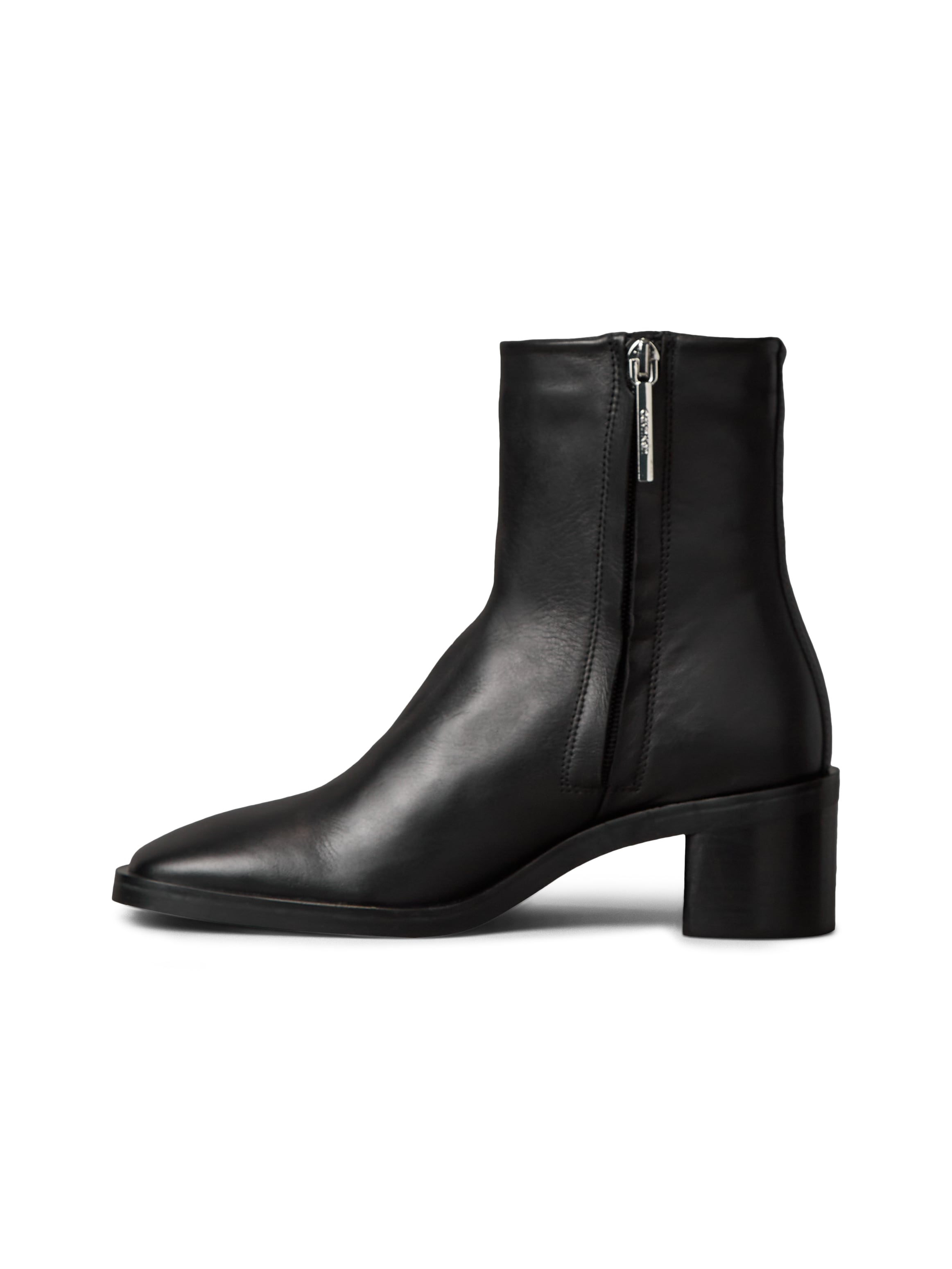 Calvin Klein Stiefelette »BLOCK HEEL ZIP BOOT LTH«  Boots, Blockabsatz, in modischer Karree-Form