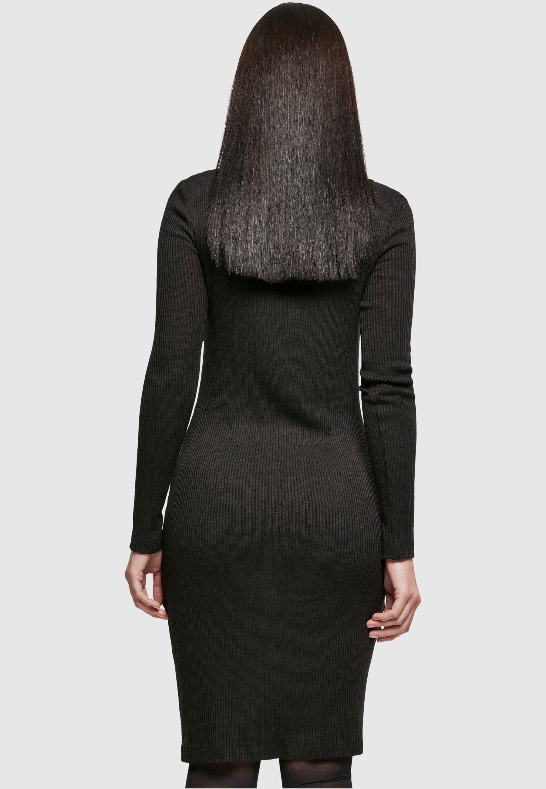 URBAN CLASSICS Shirtkleid »Urban Classics Damen Ladies Rib Squared Neckline Dress«, (1 tlg.)