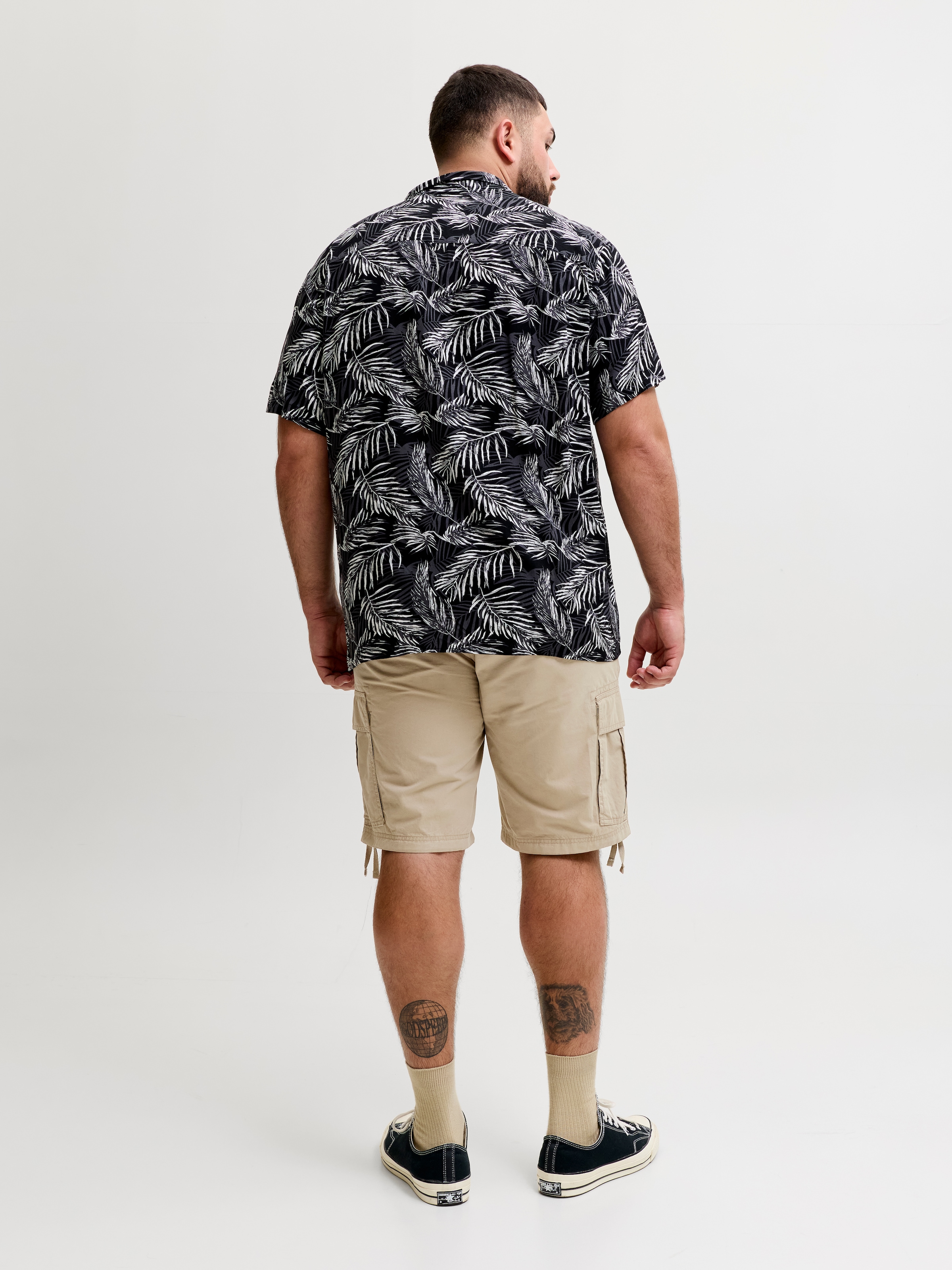 Jack & Jones PlusSize Cargoshorts »JPSTCOLE FRANK CARGO SHORT MID SN PLS«  mit Taschenbändern