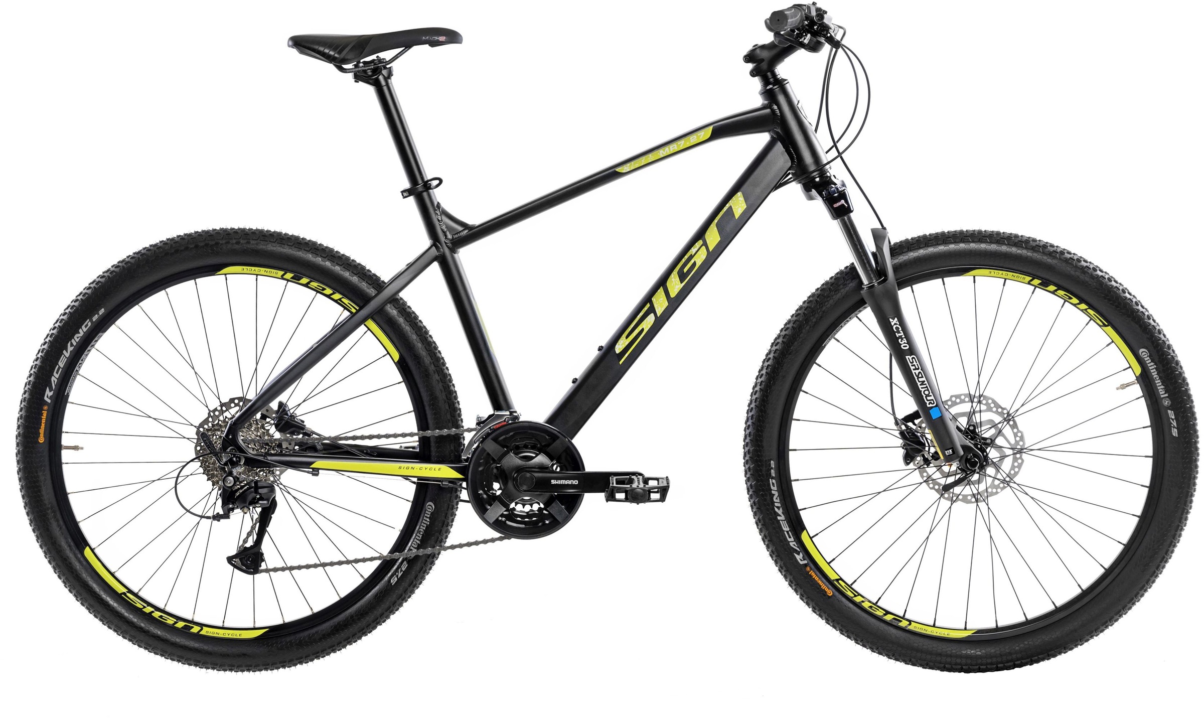 Mountainbike, 27 Gang, Shimano, ACERA RD-T3000 Schaltwerk, für Damen und Herren