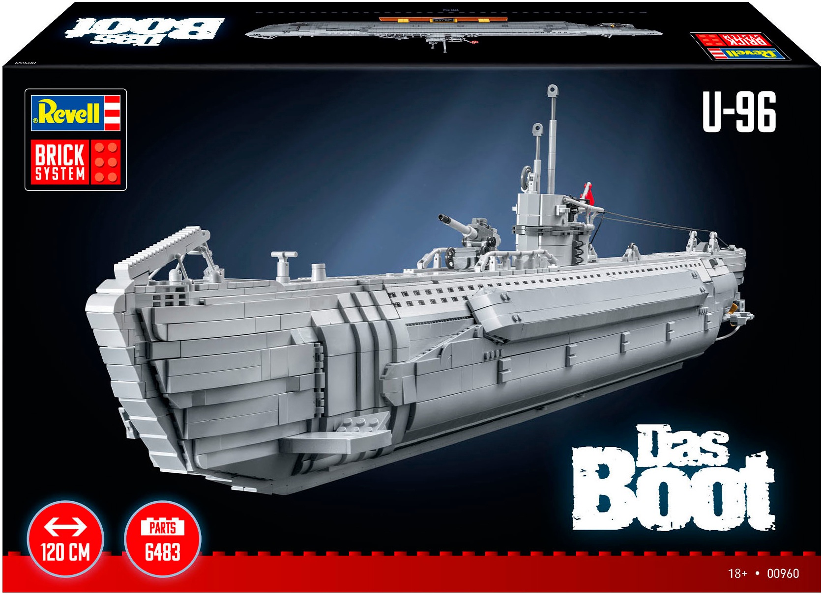 Revell® Modellbausatz »Revell Brick System, U-Boot U-96 aus "Das Boot"«