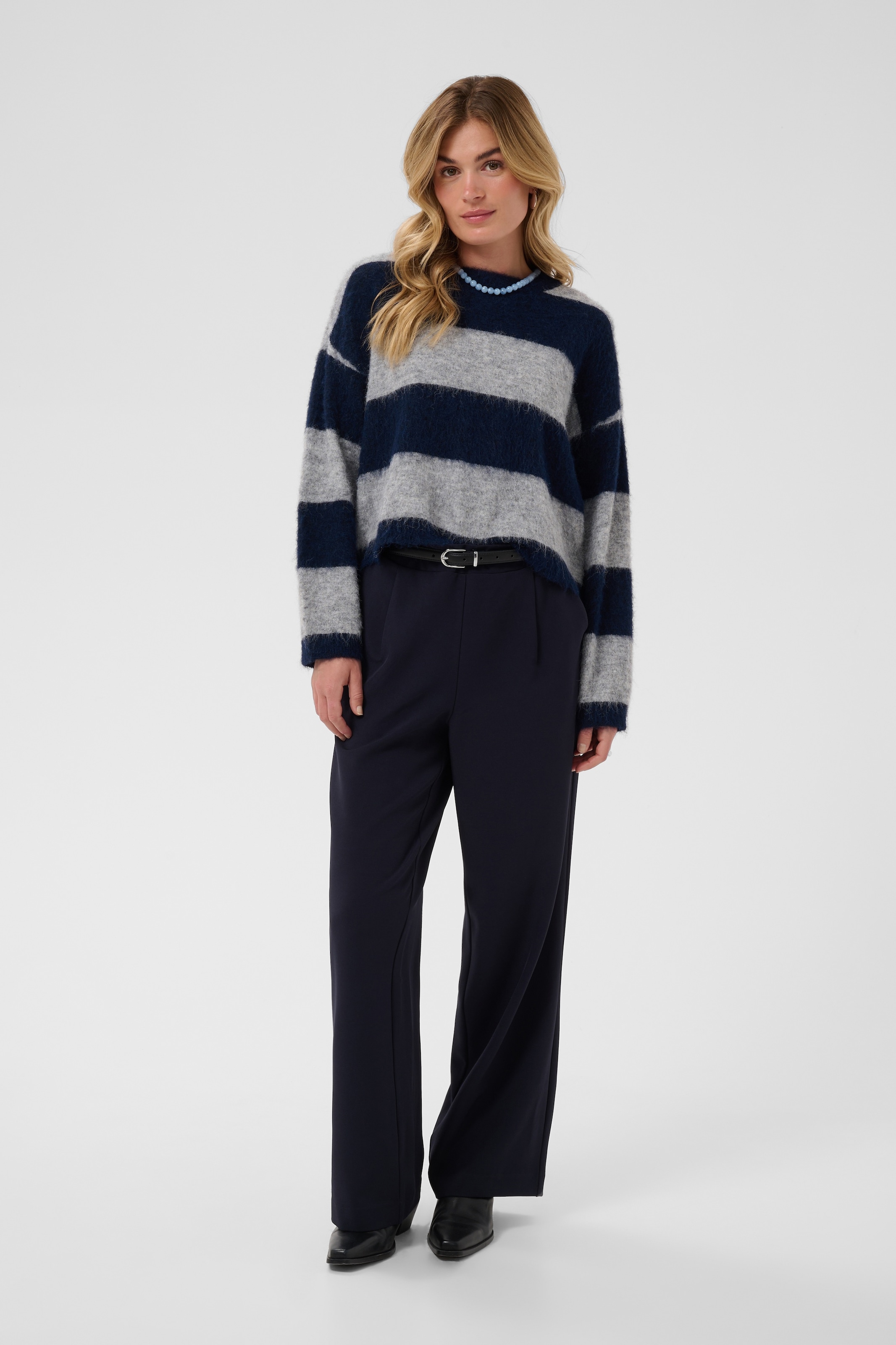 Saint Tropez Strickpullover »TayzieSZ Pullover« Materialmix, Oversize fit