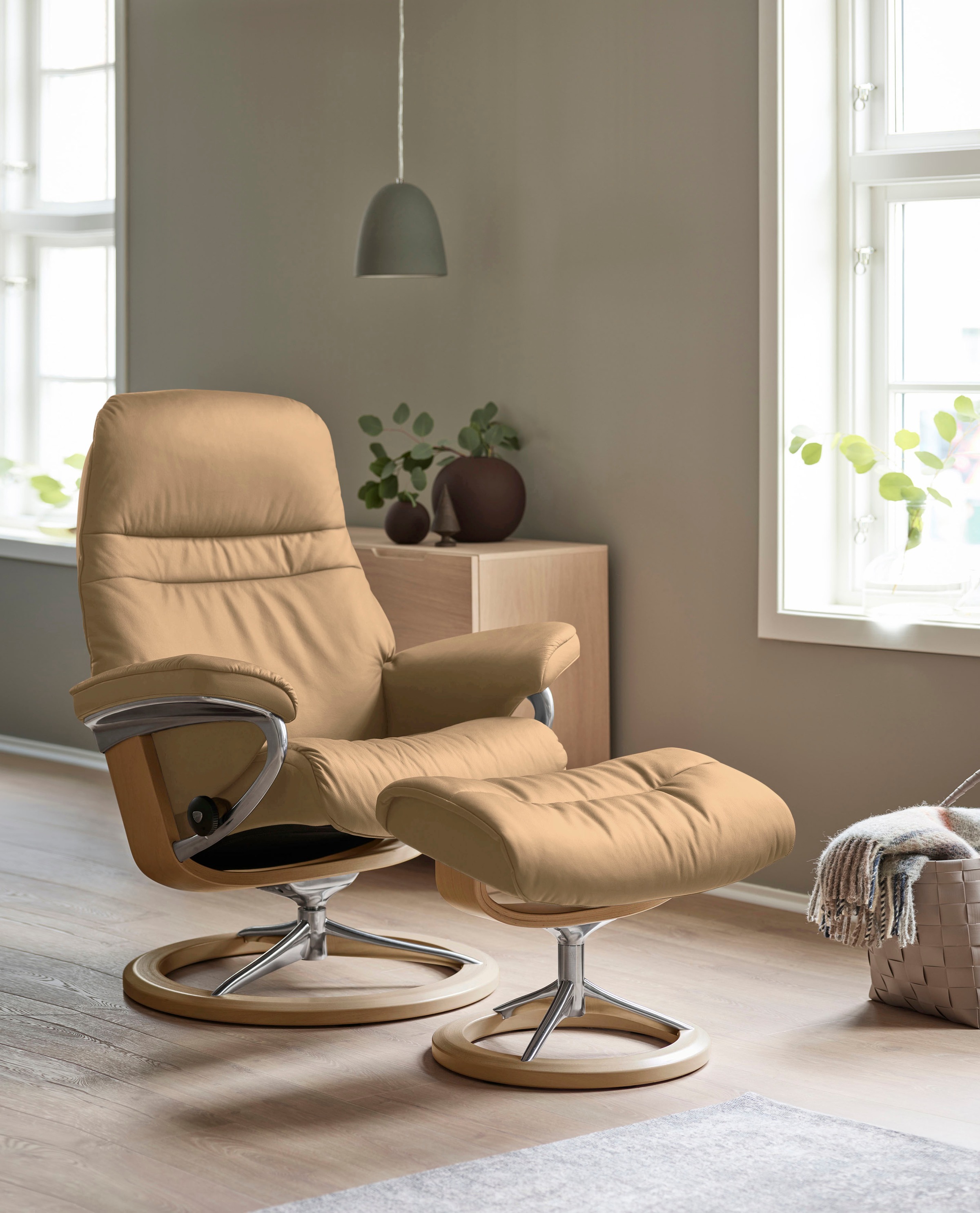 Stressless® Relaxsessel »Sunrise«, mit Signature Base, Größe M, Gestell Eiche