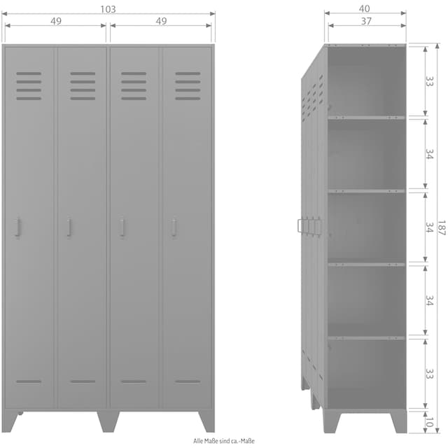 WOOOD Garderobenschrank »Stijn« | BAUR