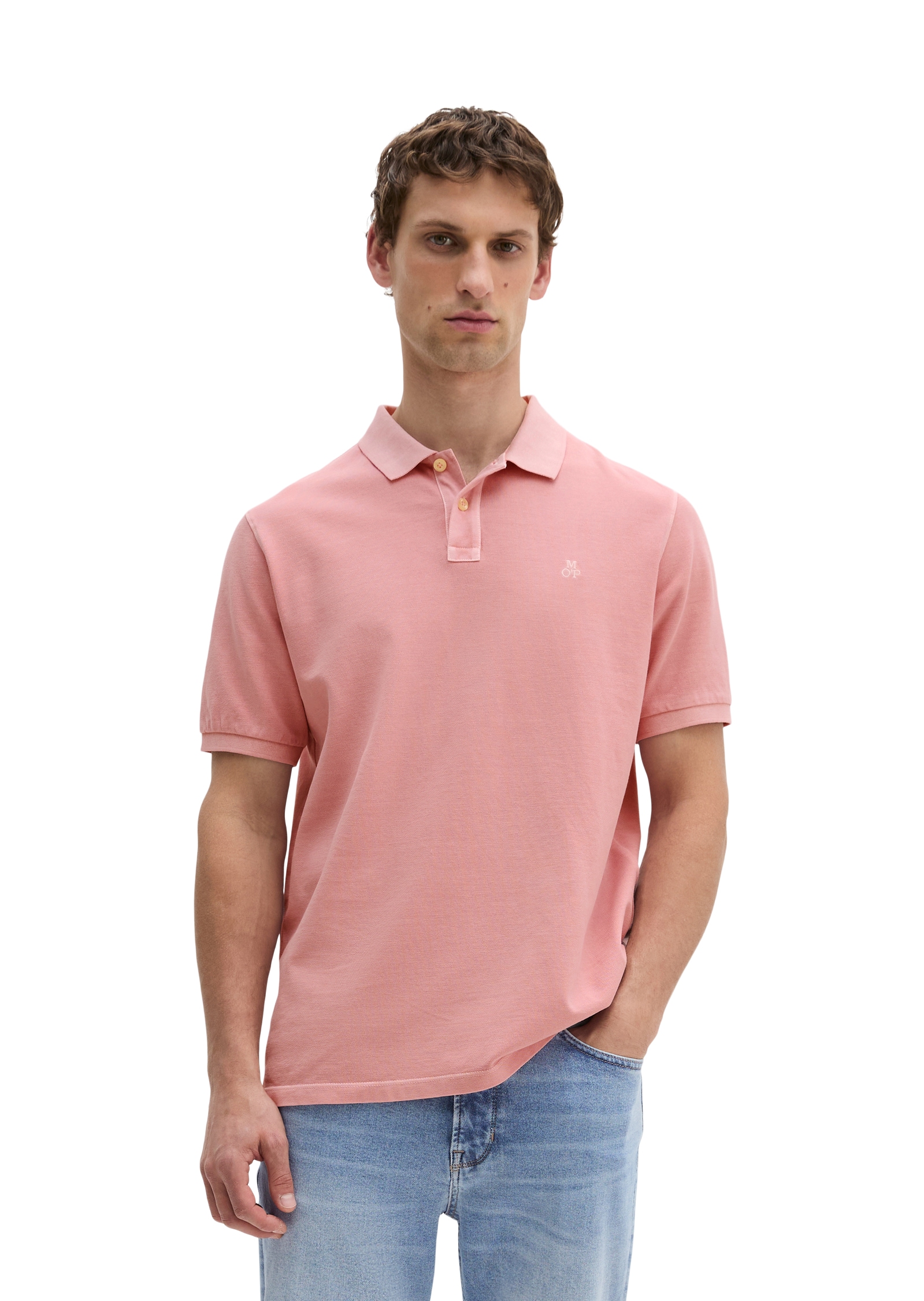 Marc OPolo Poloshirt Piqué regular garment-dyed aus Bio-Baumwolle