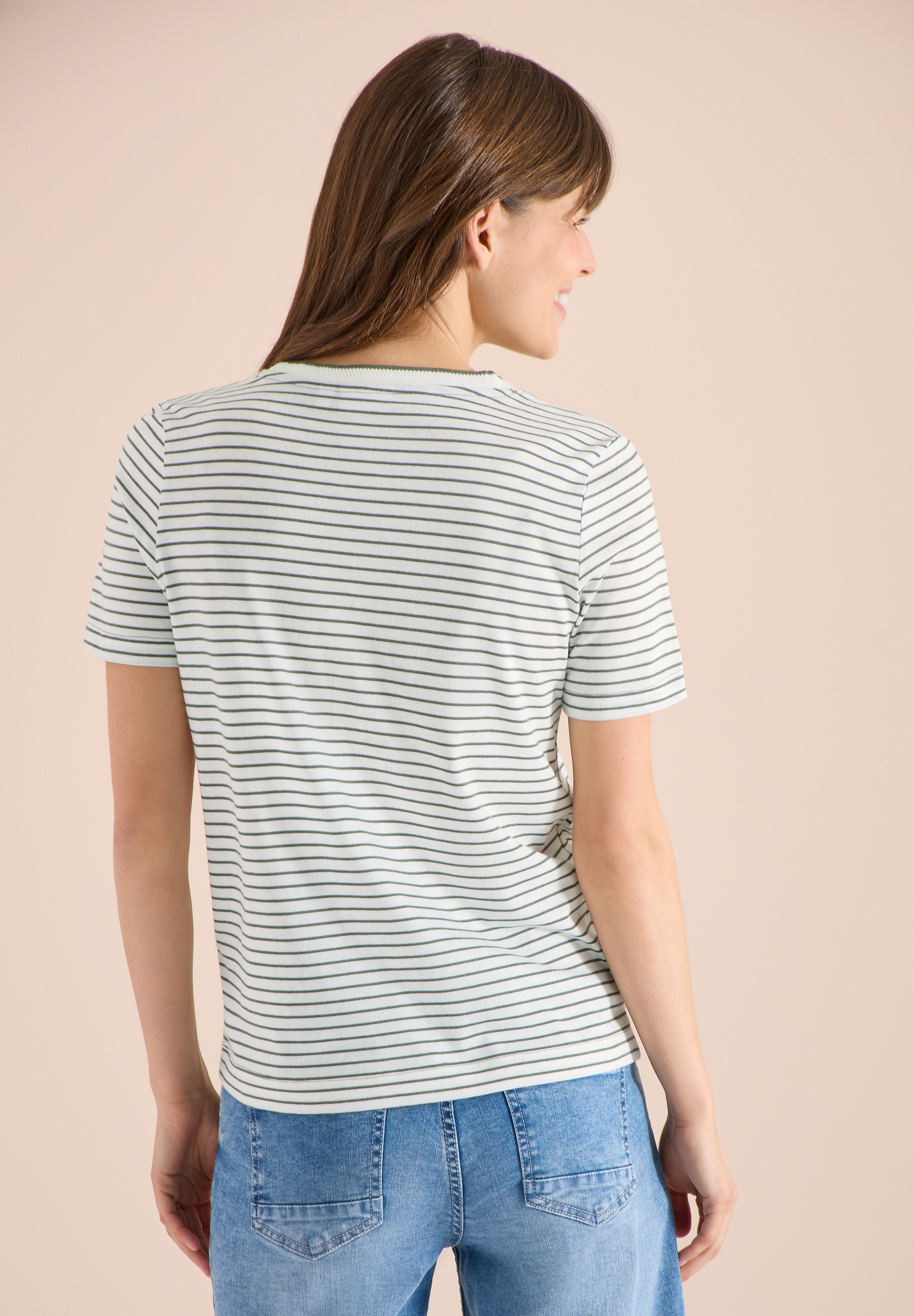 Cecil Rundhalsshirt Jersey günstig online kaufen