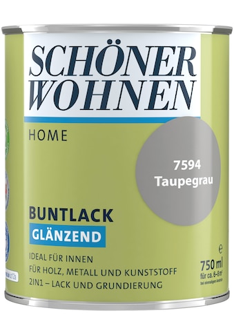 SCHÖNER WOHNEN-Kollektion Lack »Home«, (1), 750 ml, taupegrau, glänzend, ideal für... kaufen