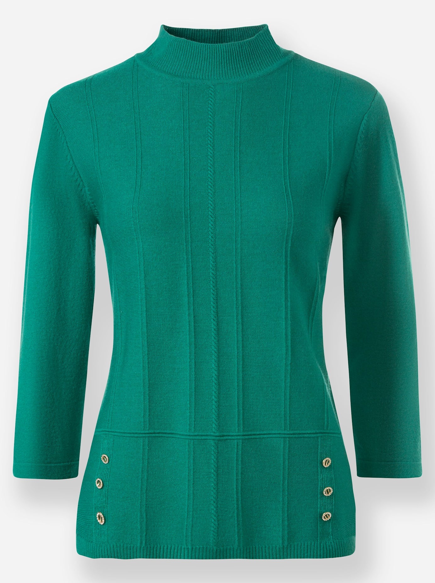 Classic 3/4 Sleeve Pullover Emerald 44 3