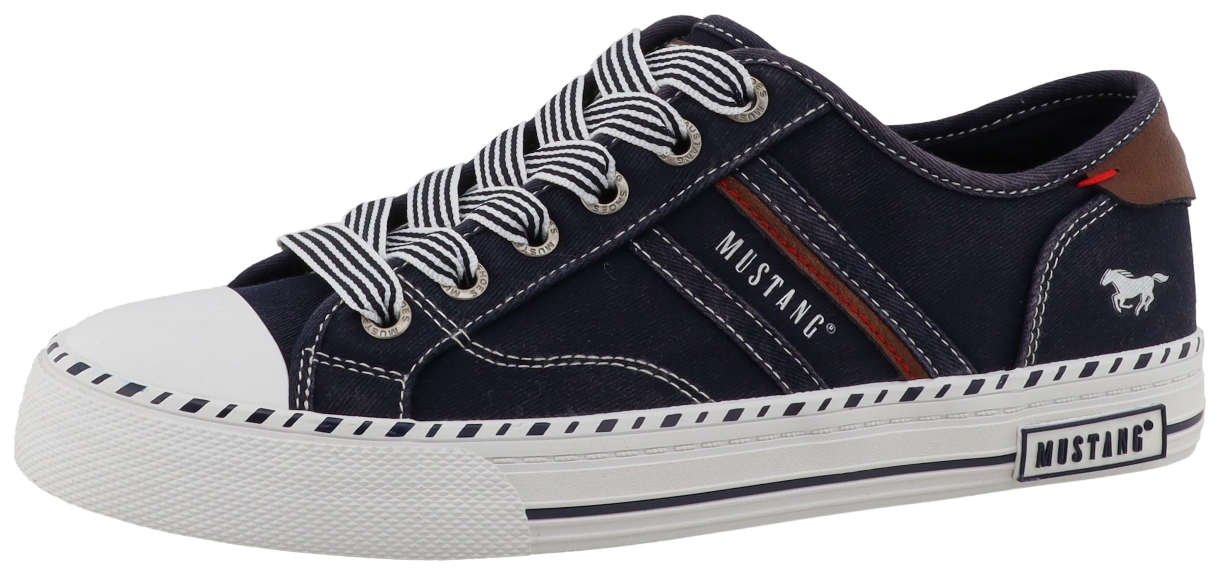 Mustang Shoes Slip-On Sneaker "Magdalena" Slipper, Halbschuh mit Kontrastbe günstig online kaufen