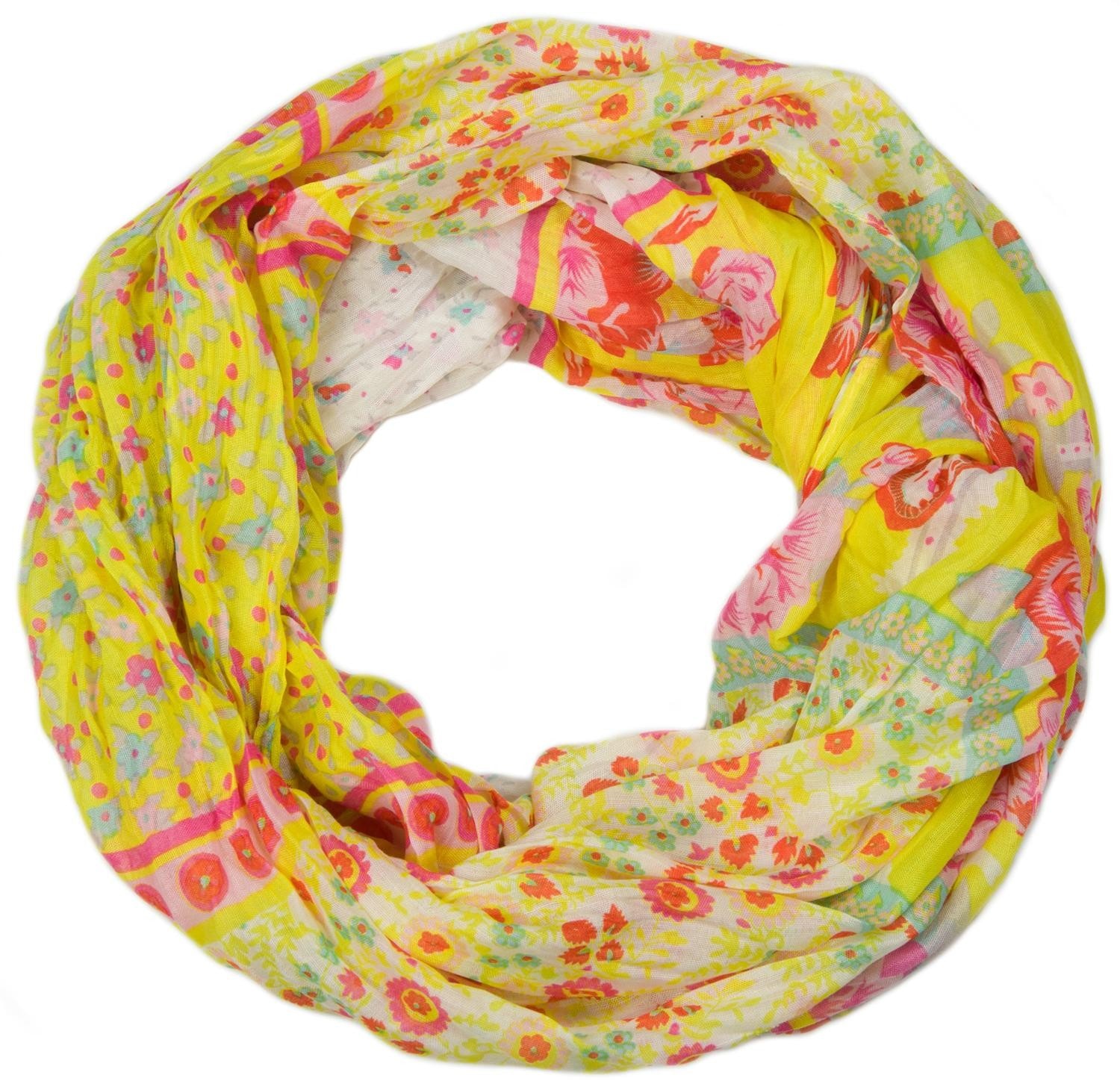 styleBREAKER Loop "Loop mit Blumen Paisley Muster" 1 Stk.
