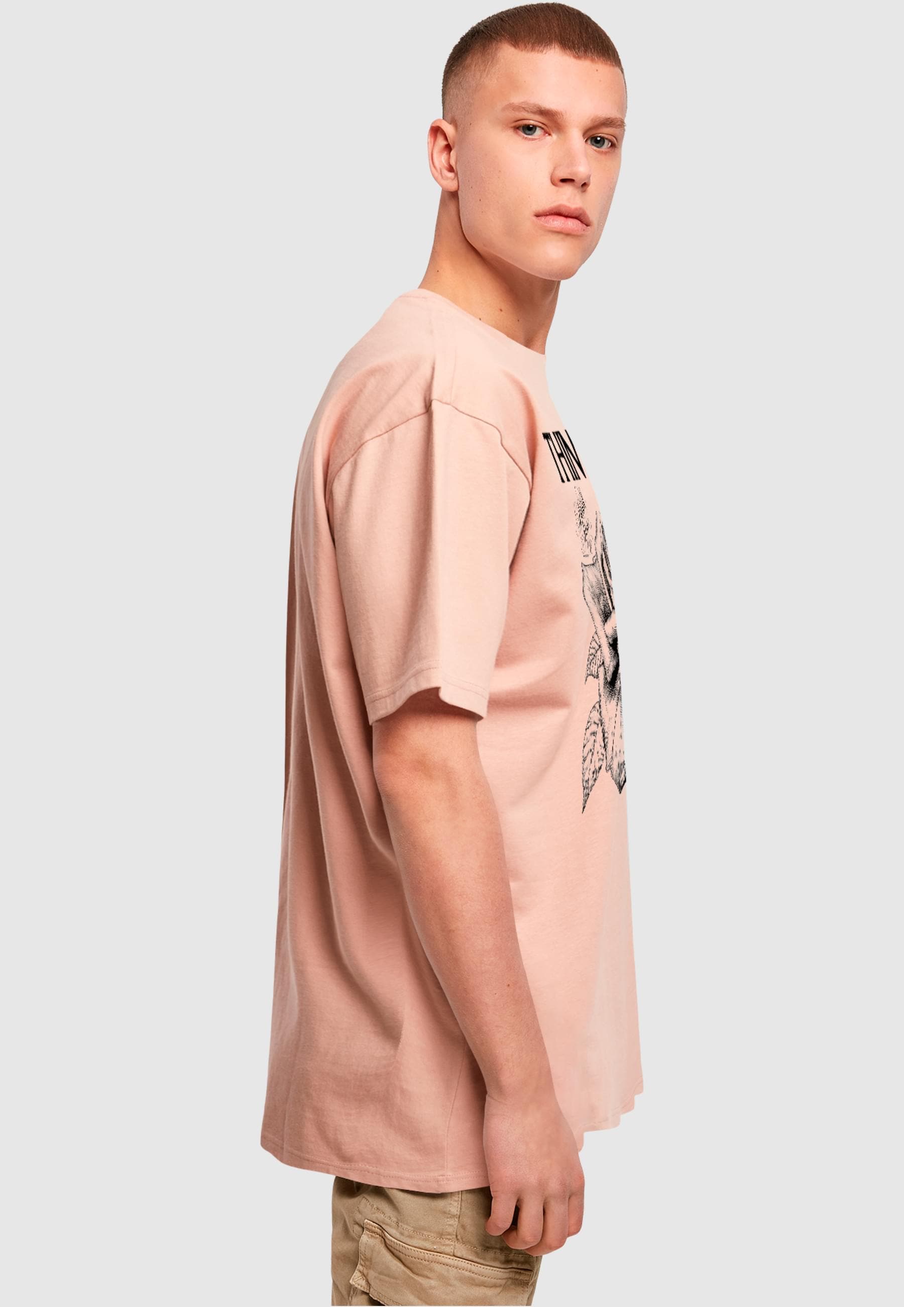 Merchcode T-Shirt »Merchcode Herren Thin Lizzy - Rose Logo Heavy Oversize Tee«, (1 tlg.)
