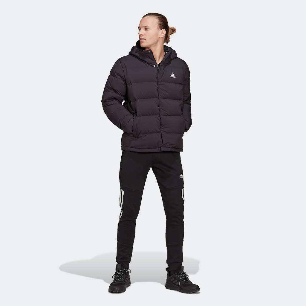 adidas Sportswear Outdoorjacke »HELIONIC HOODED DAUNENJACKE«, mit Kapuze