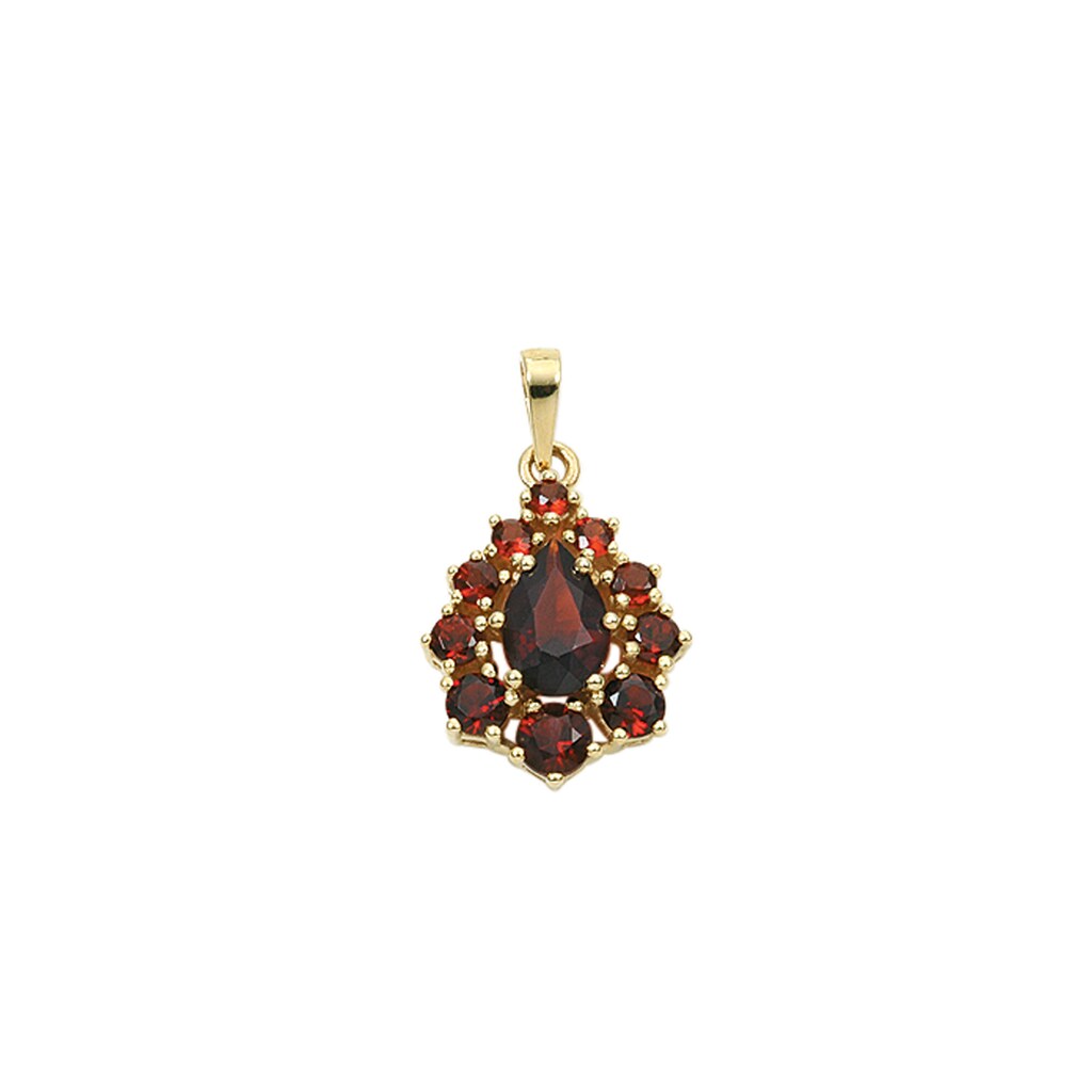 Adelia´s Kettenanhänger »333 Gold Anhänger« mit Granat Goldschmuck für Damen Adelia´s Kettenanhänger »333 Gold Anhänger« mit Granat Goldschmuck für Damen