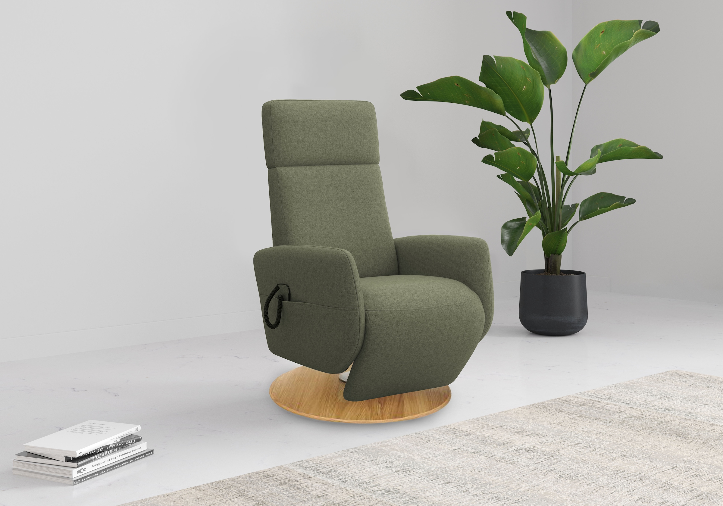 OTTO home TV-Sessel "Rochelle, inkl. Kopfteilverstellung & 360 Drehfunktion" 1 Stk. tlg. TV-Sessel mit Drehfunktion 360 Grad