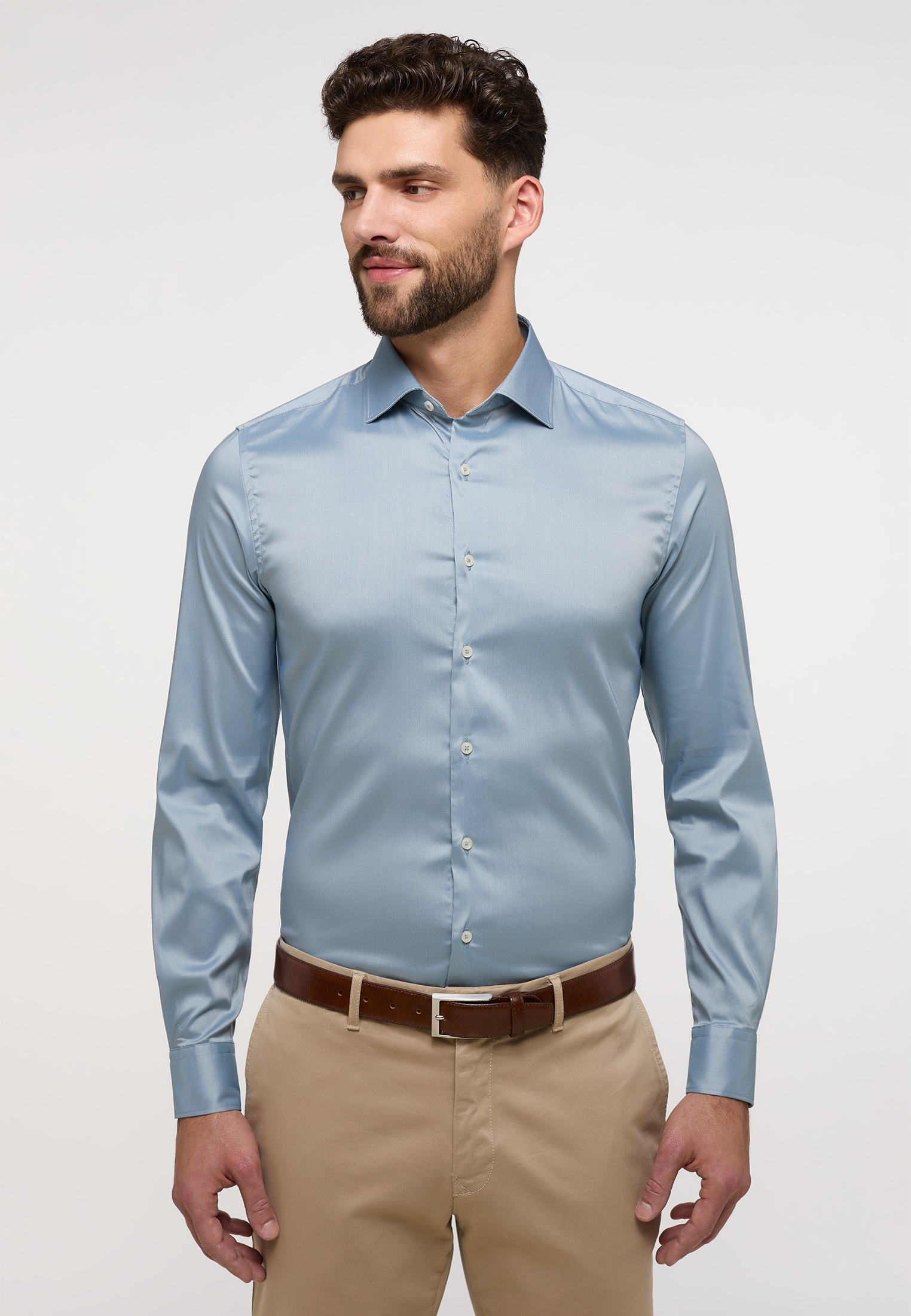 Eterna Langarmhemd "SLIM FIT" EASY IRON (bügelleicht) günstig online kaufen