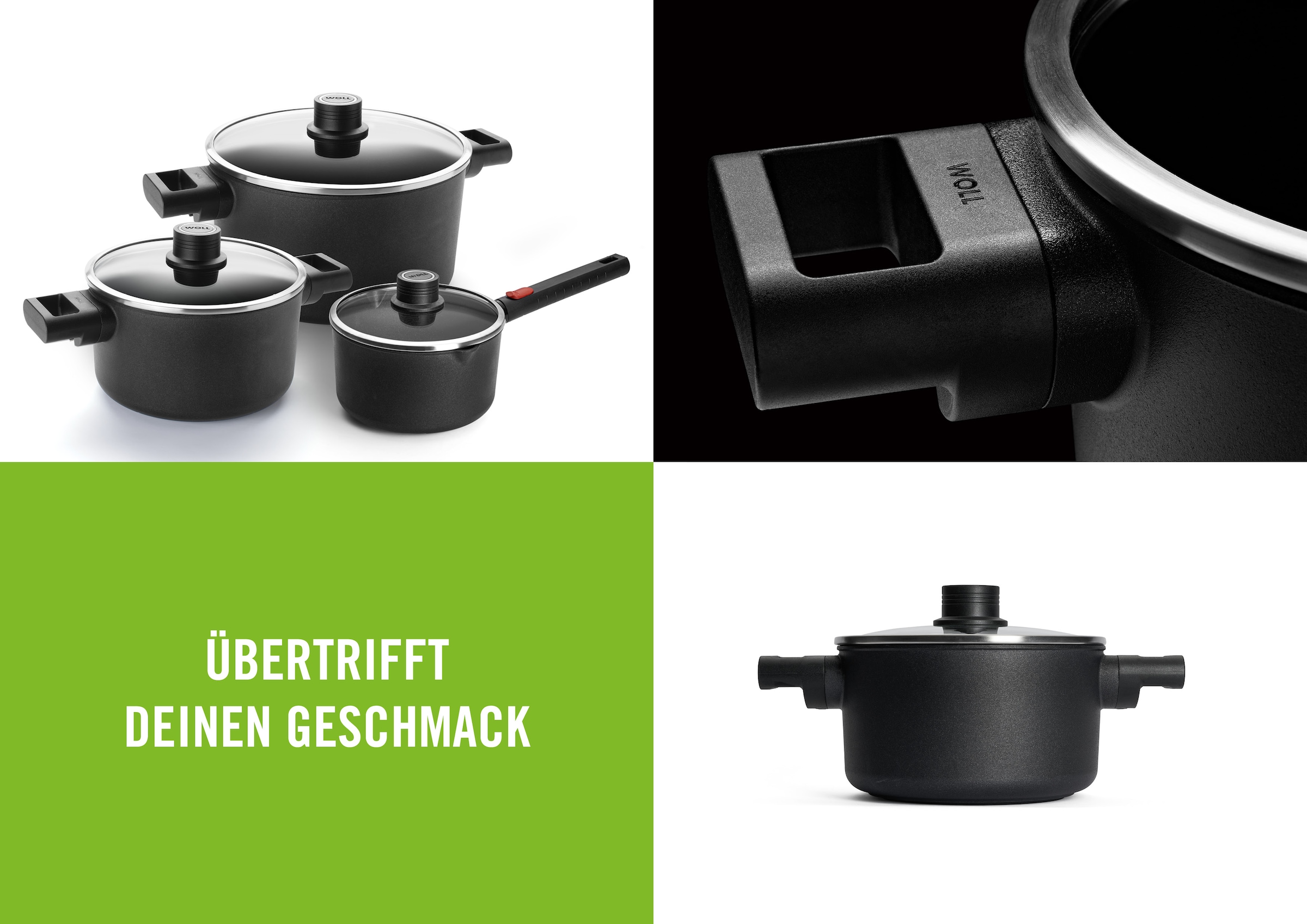 WOLL MADE IN GERMANY Topf-Set »Logic« Set, 6 tlg. tlg. Aluminiumguss