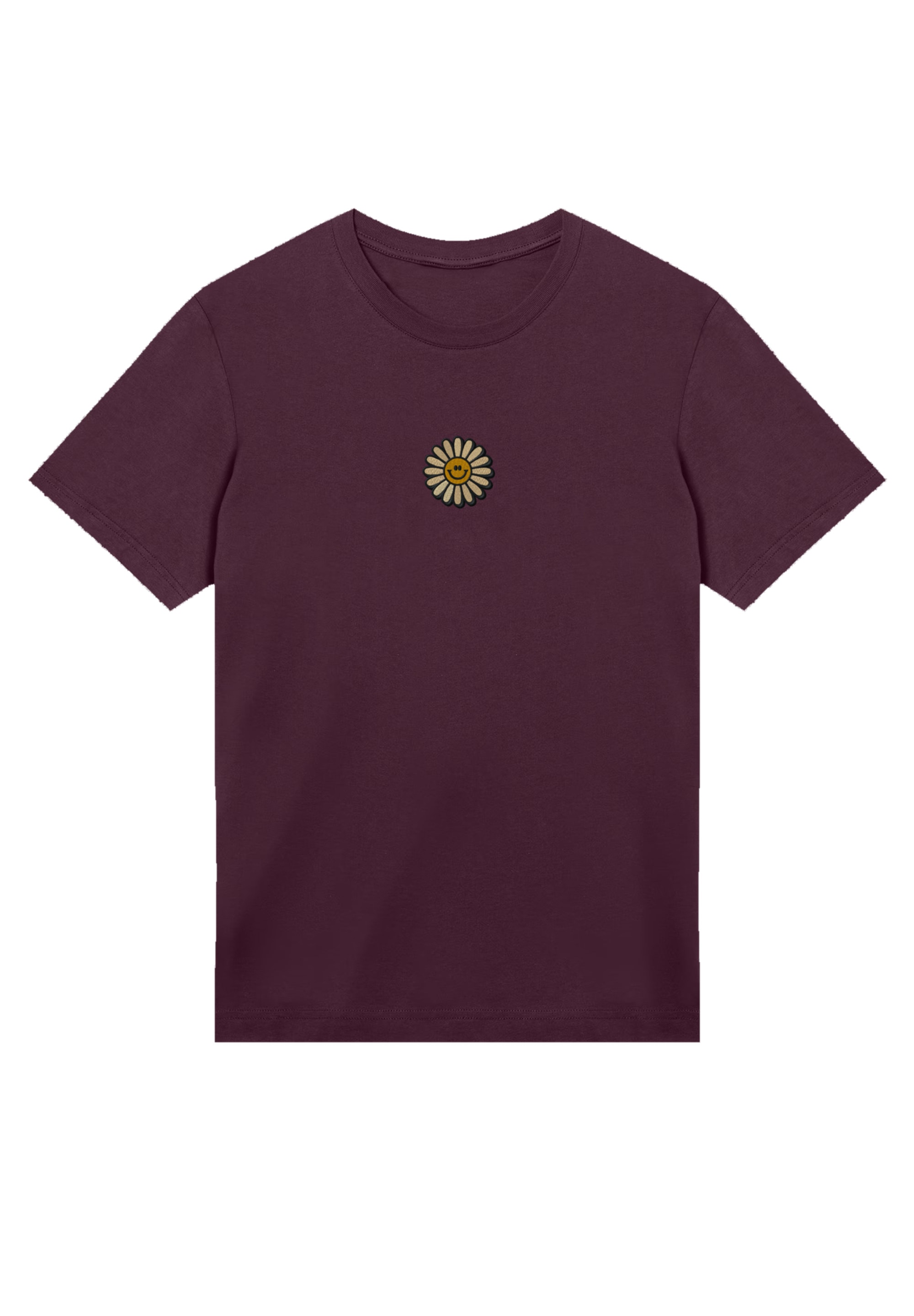 F4NT4STIC T-Shirt »Happy Flower Bestickt«, Premium Qualität