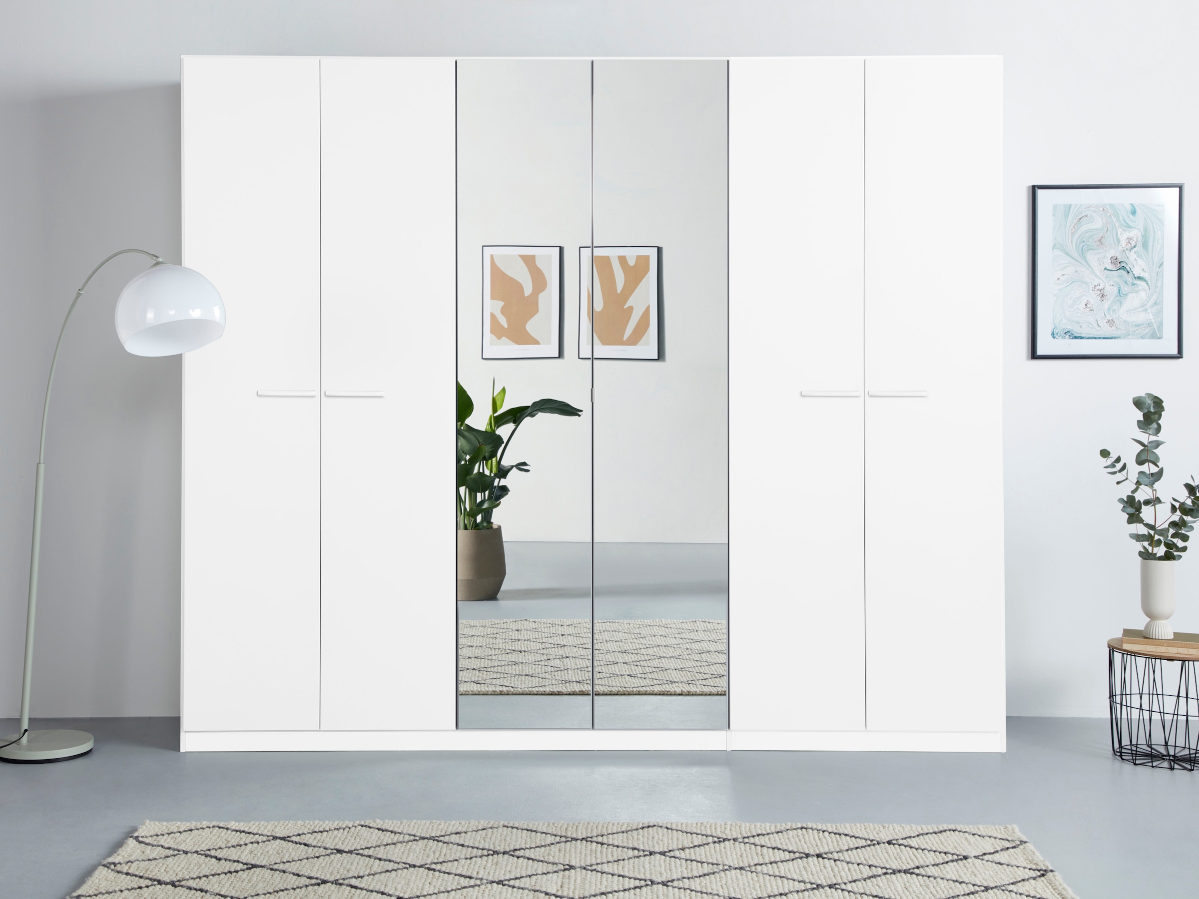 OTTO home Kleiderschrank "Mehrzweckschrank Aktenschrank Möbel Mietswohnung Schlafzimmer OTELI" erhältlich in Breiten 91-360 cm, ab Breite 136cm inkl. Innenschubladen, mit zusätzlichen Einlegeböden, optional mit Spiegel MADE IN GERMANY