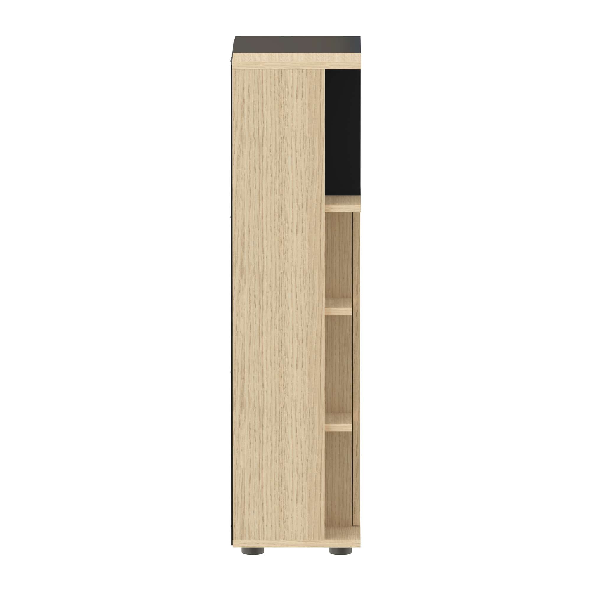 TemaHome Midischrank »Kube Badschrank, Aufbewahrung, Platzsparend, Höhe 109 cm«, mit einer Tür und offene Fächer