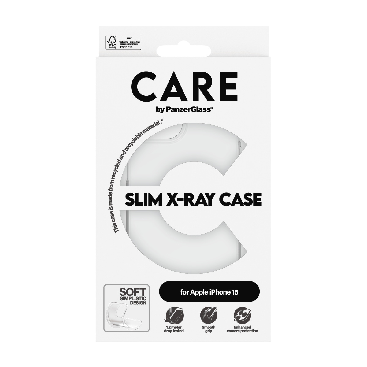 Handyhülle »Slim X-Ray Case für Apple iPhone 15 Fashion X-Ray Soft«, Backcover, Schutzhülle, Handyschutzhülle, Case, Schutzcase, stoßfest