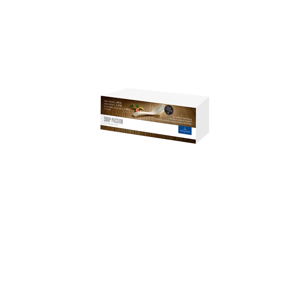 Villeroy & Boch Besteck-Set »Asialöffel Soup Passion 14,5 x 4,2 x 3,8 2er Set weiß«
