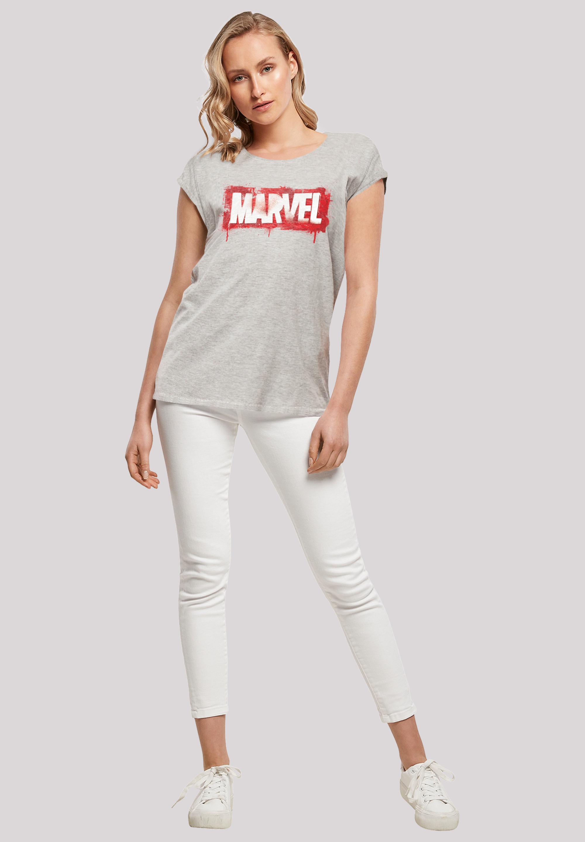 F4NT4STIC Kurzarmshirt »Damen Marvel Spray tlg.) with BAUR Logo | Ladies Extended bestellen Tee«, (1 Shoulder