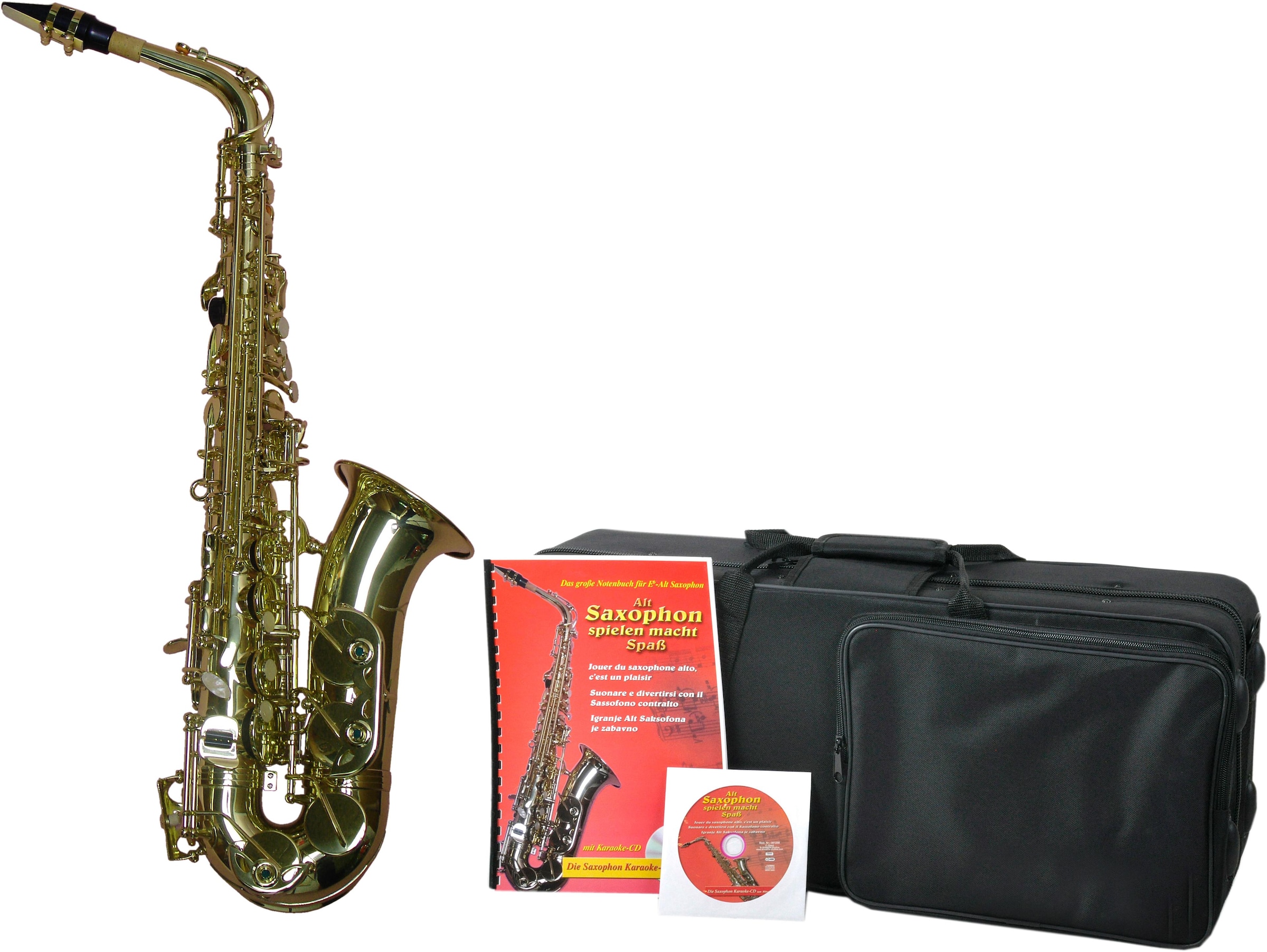Saxophon »Eb-Alt«, (Set, 4 St.), mit Koffer