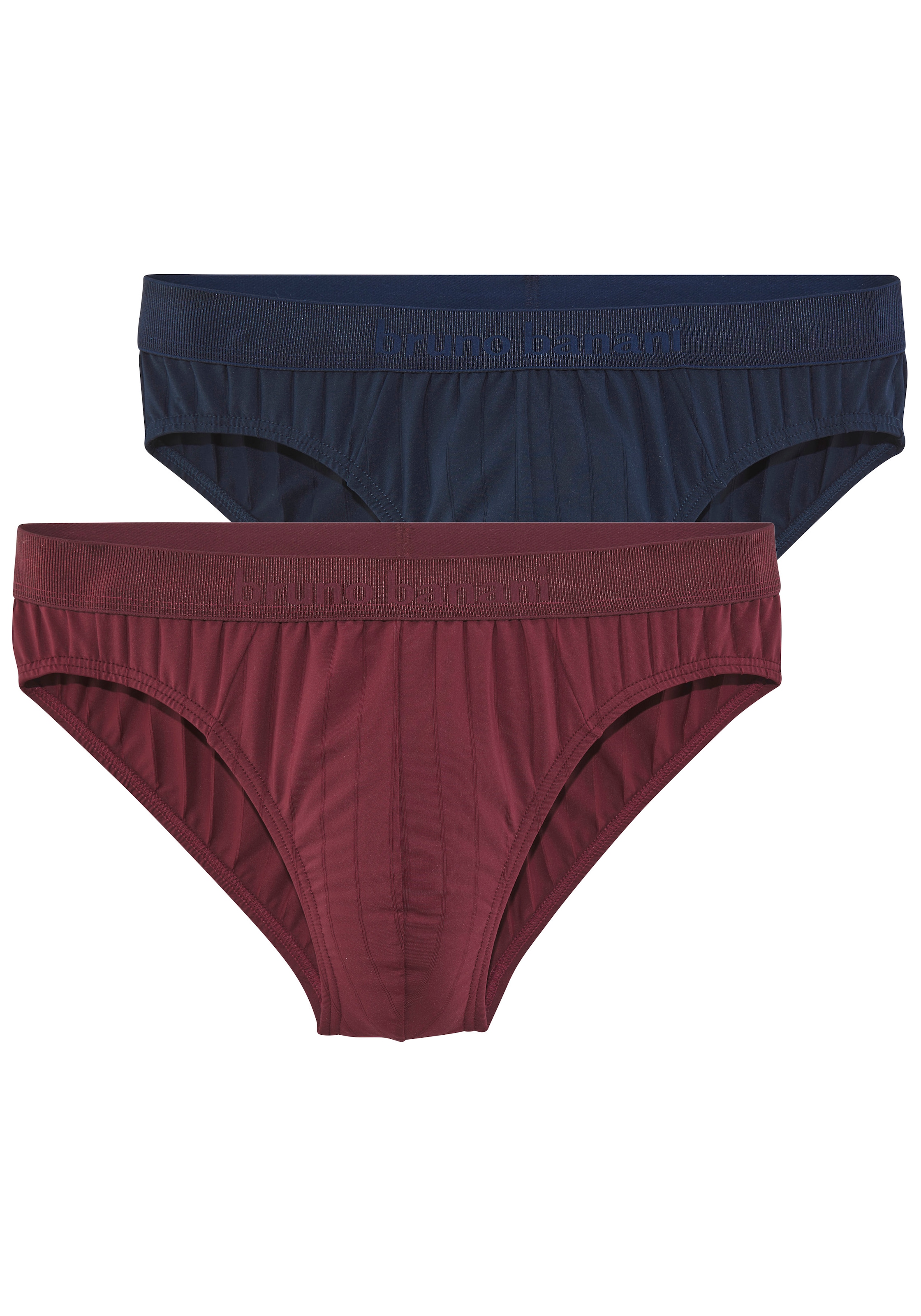 Bruno Banani Slip Packung, 2 Stk. mit weichem und dehnbarem Bündchen, schnelltrocknende Mikrofaser