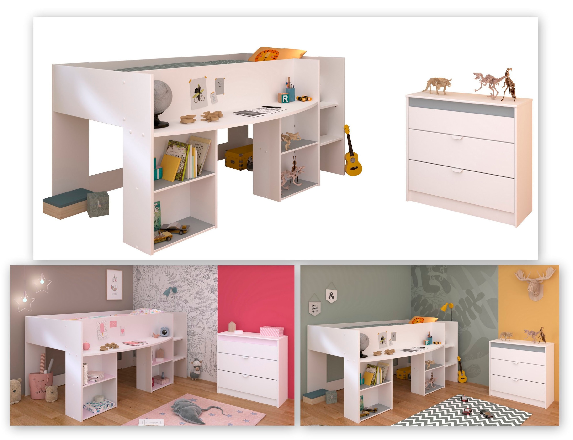 Parisot Jugendzimmer-Set »Pirouette 16«, (2 tlg.)