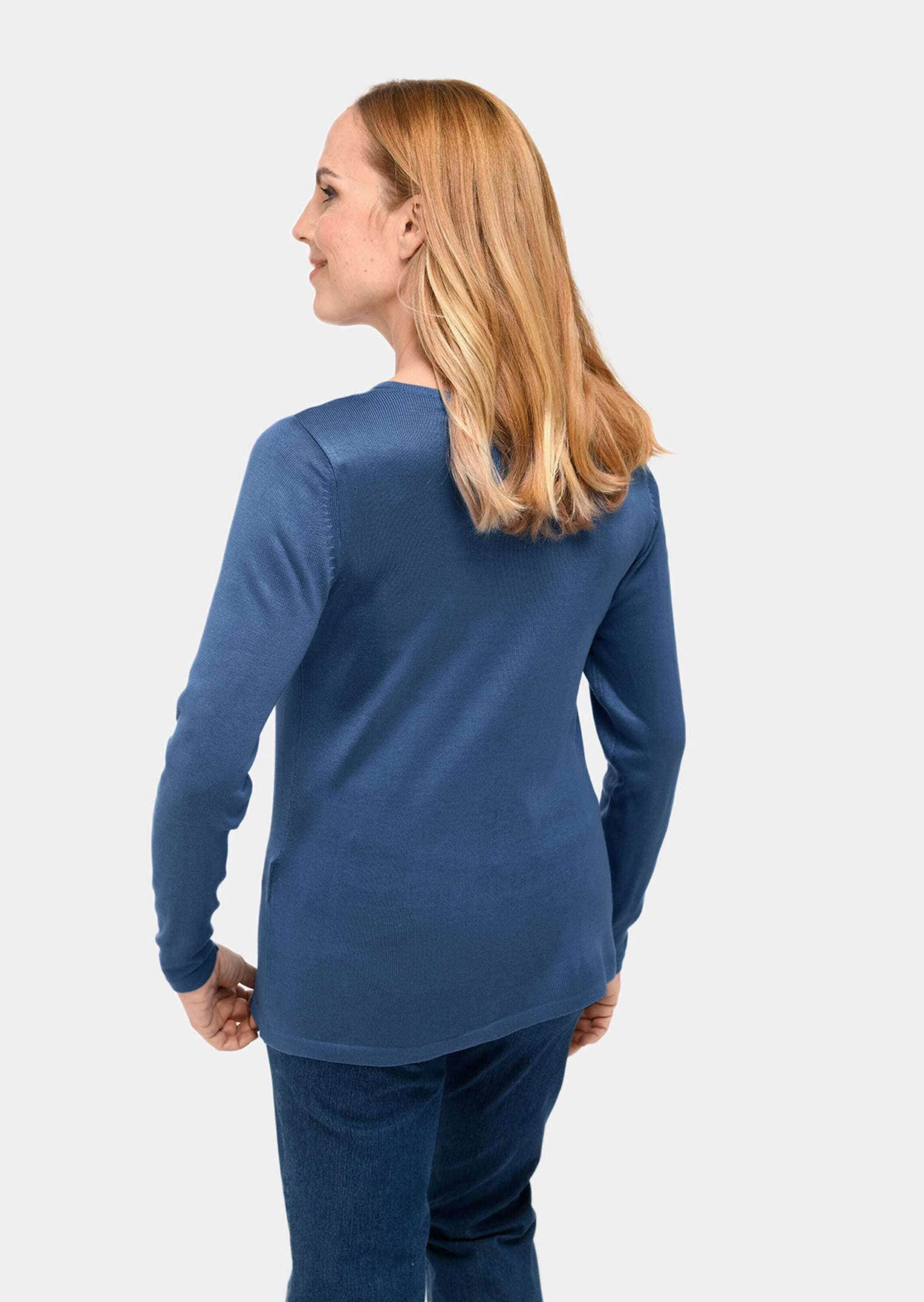 GOLDNER Strickpullover »Unkomplizierter Pullover mit V-Ausschnitt«