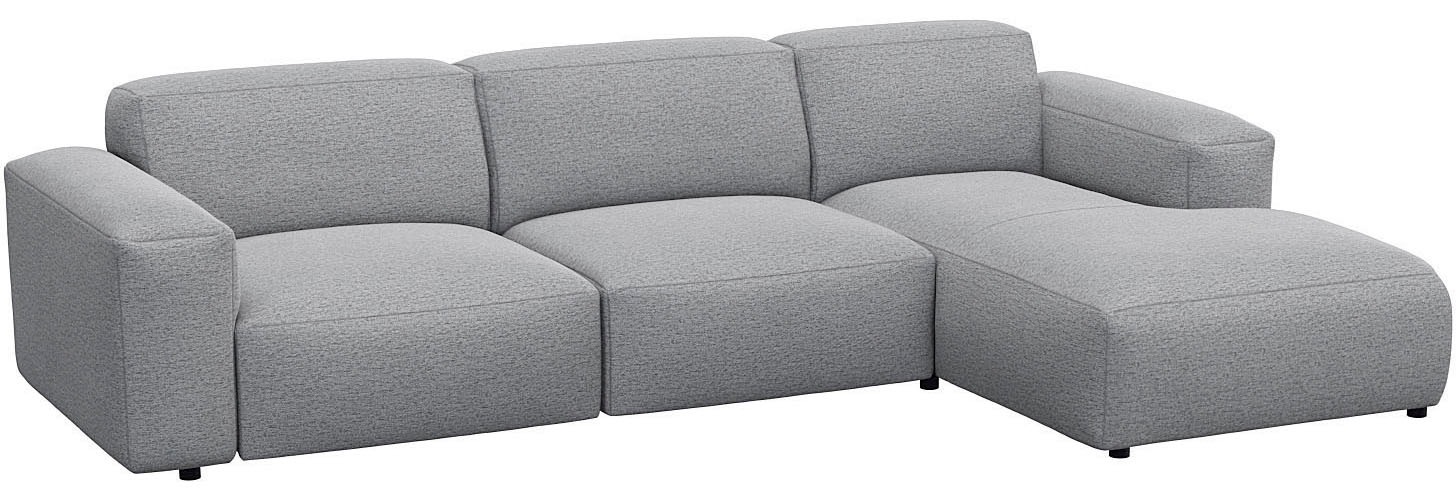 FLEXLUX Ecksofa »Lucera bequem und komfortabel durch hochwertigen Sitzaufbau, L.Form«, modern & anschmiegsam, Kaltschaum, Stahl-Wellenunterfederung