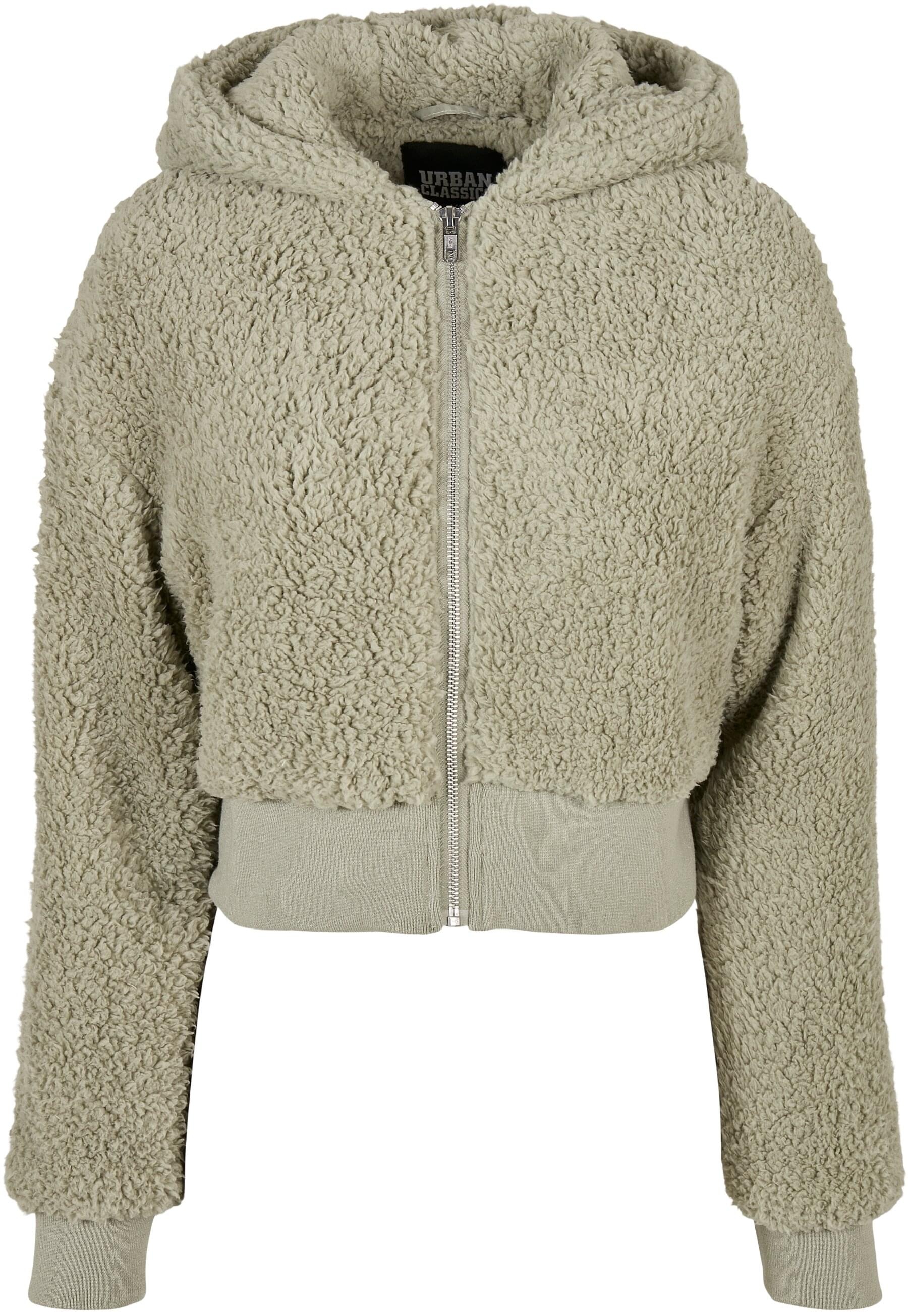 URBAN CLASSICS Allwetterjacke "Urban Classics Damen Ladies Short Oversized Sherpa Jacket", (1 St.), mit Kapuze