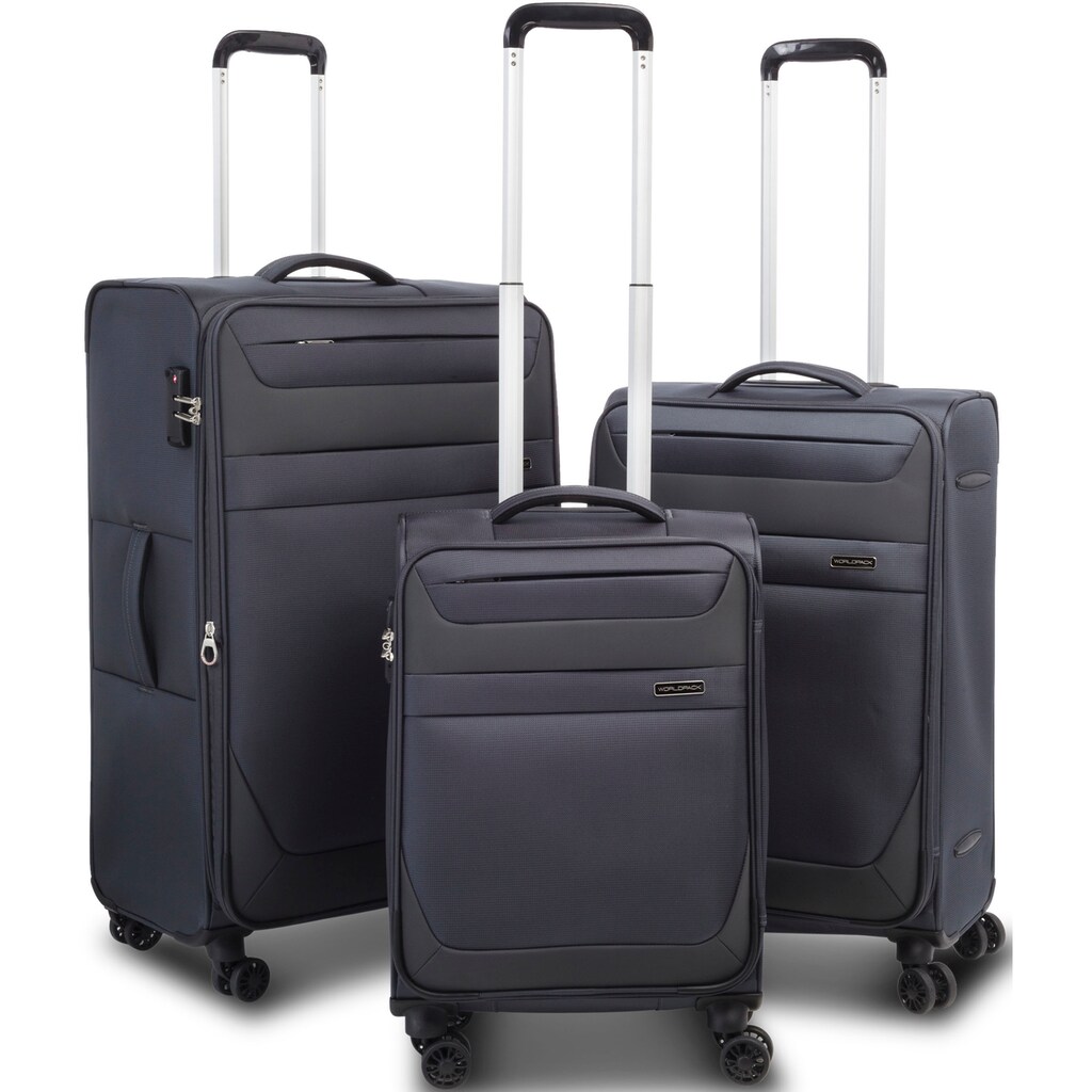 WORLDPACK Trolleyset »Dublin, dunkelgrau«, (3 tlg.)