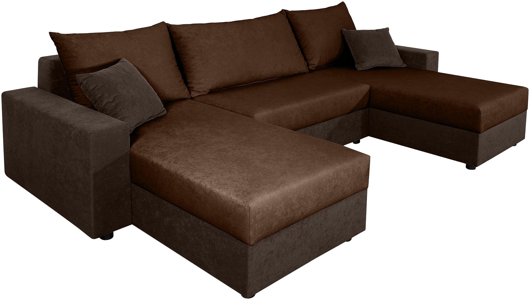 COLLECTION AB Wohnlandschaft »Pico U-Form«, Wohnlandschaft,2 X Ottomane,Polyätherschaum Polsterung
