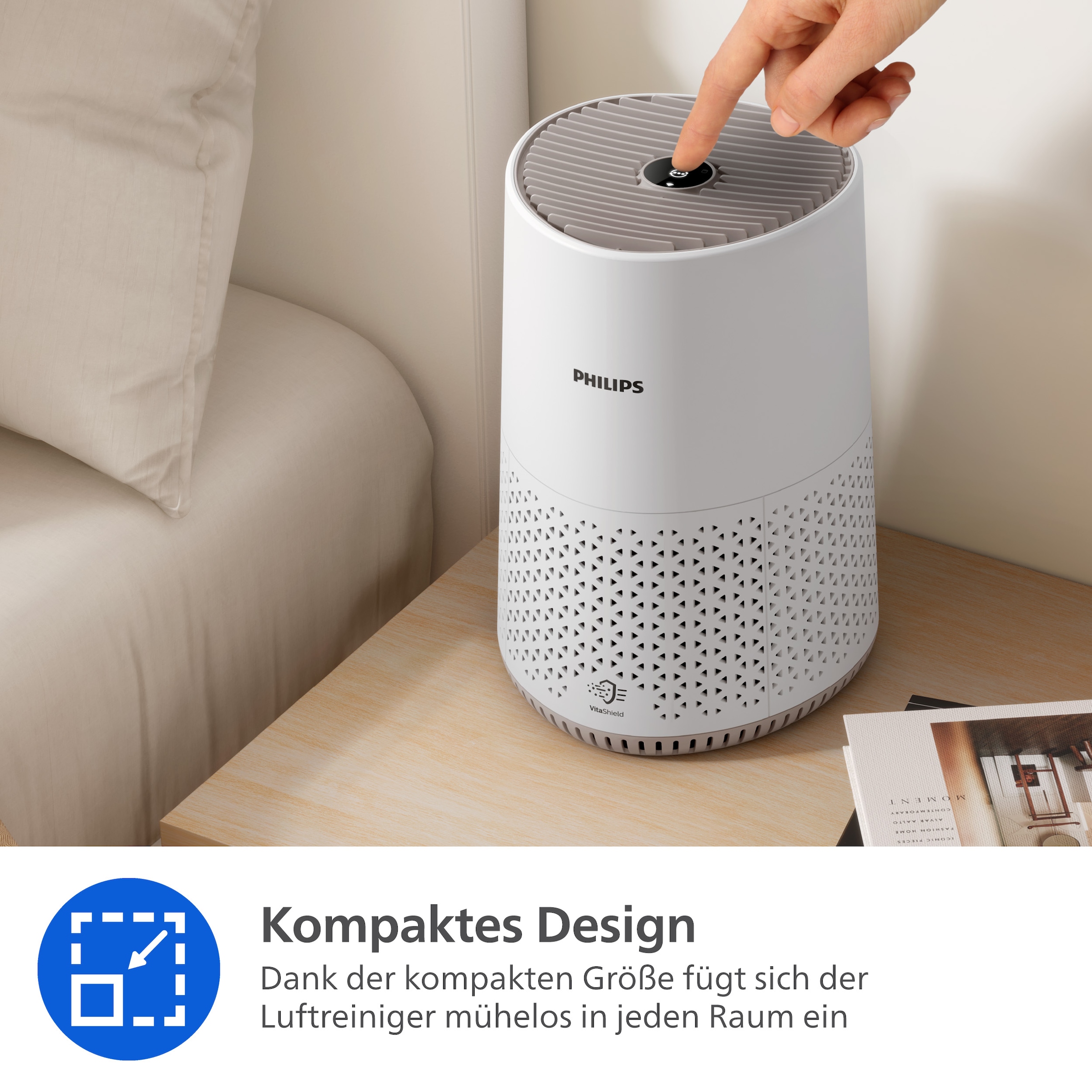 Philips Luftreiniger »AC0650/10 600i Series, Luftreinigungsrate 170 m³/h« für 44 qm Räume